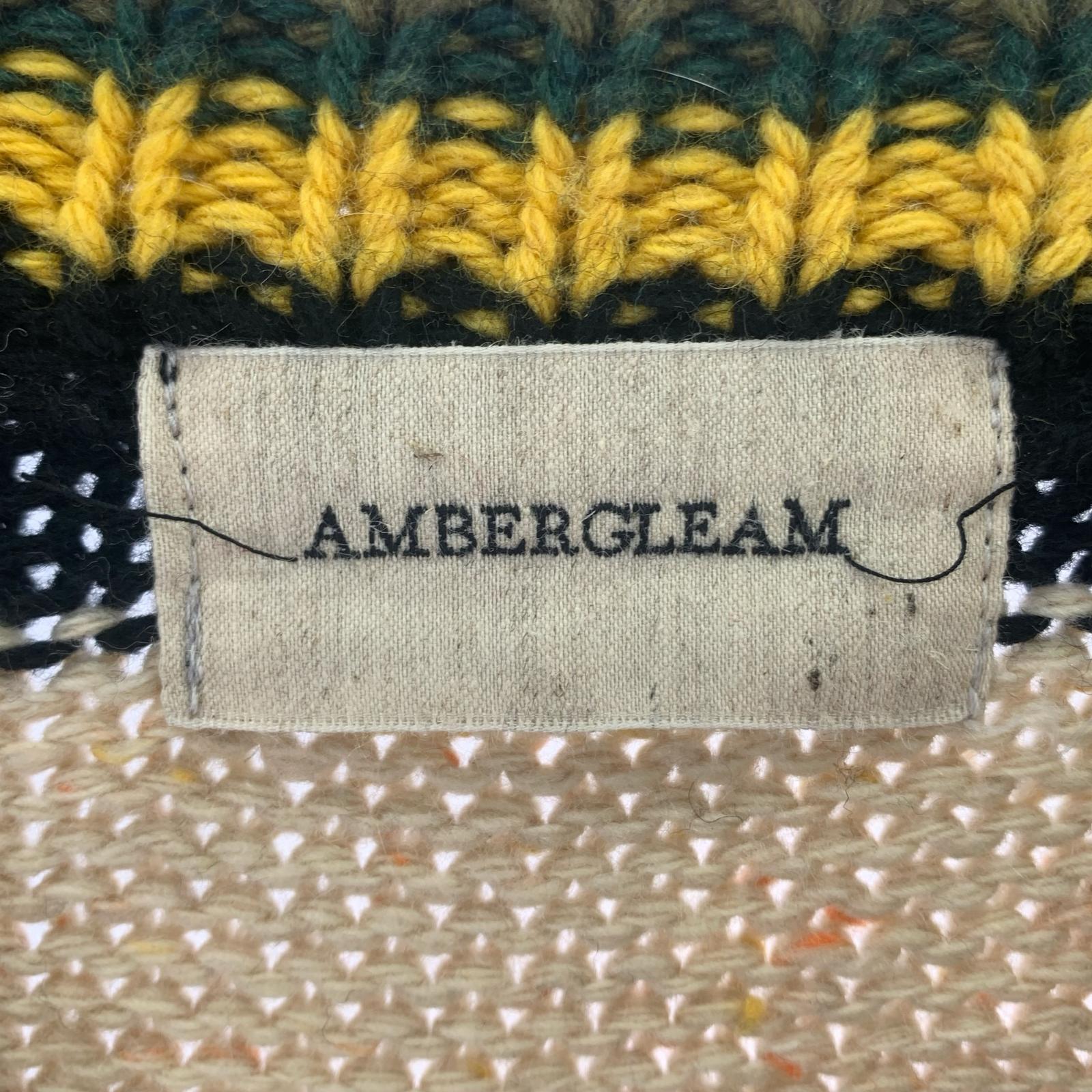 ニット AMBERGLEAM レインボーセーター M マルチカラー
