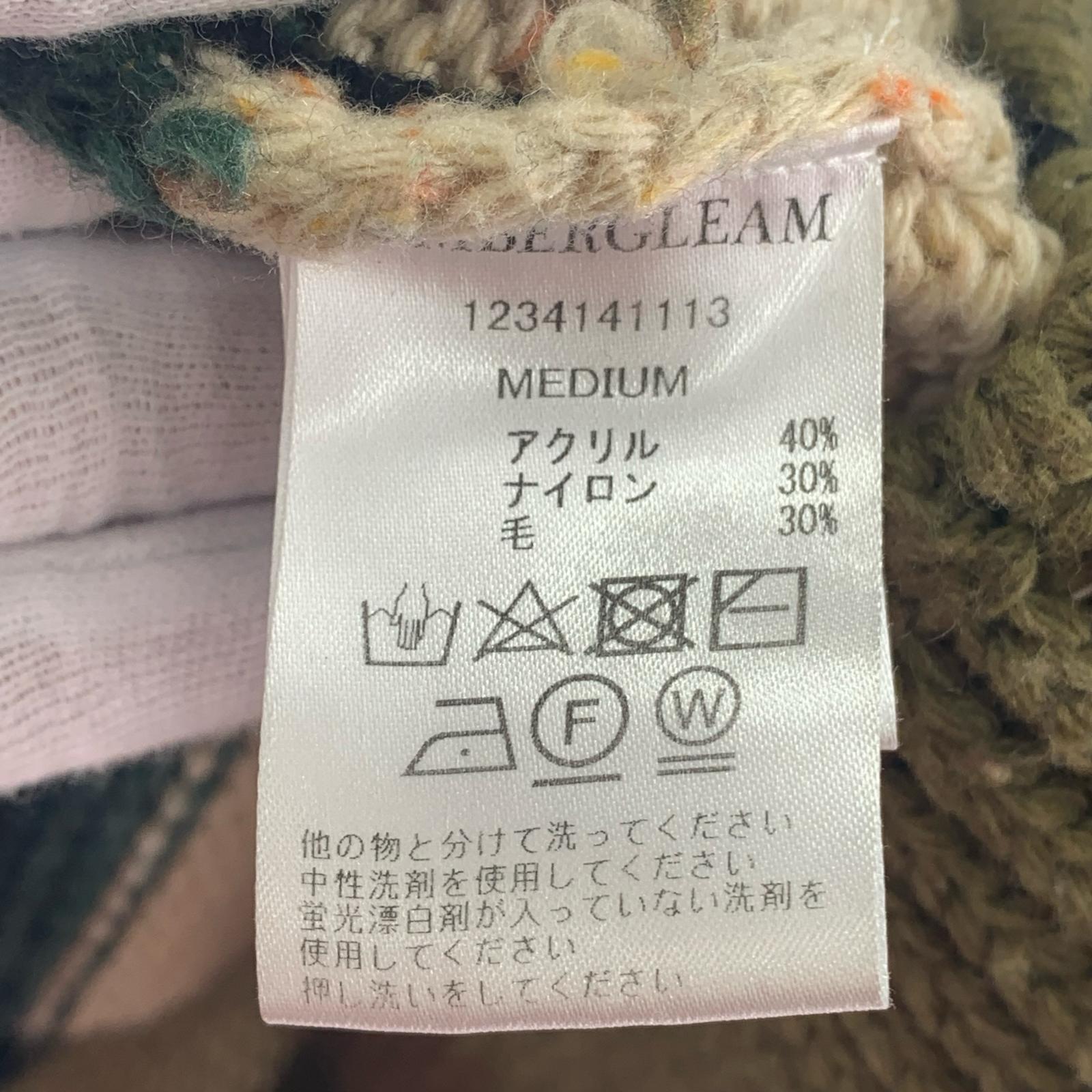 ニット AMBERGLEAM レインボーセーター M マルチカラー