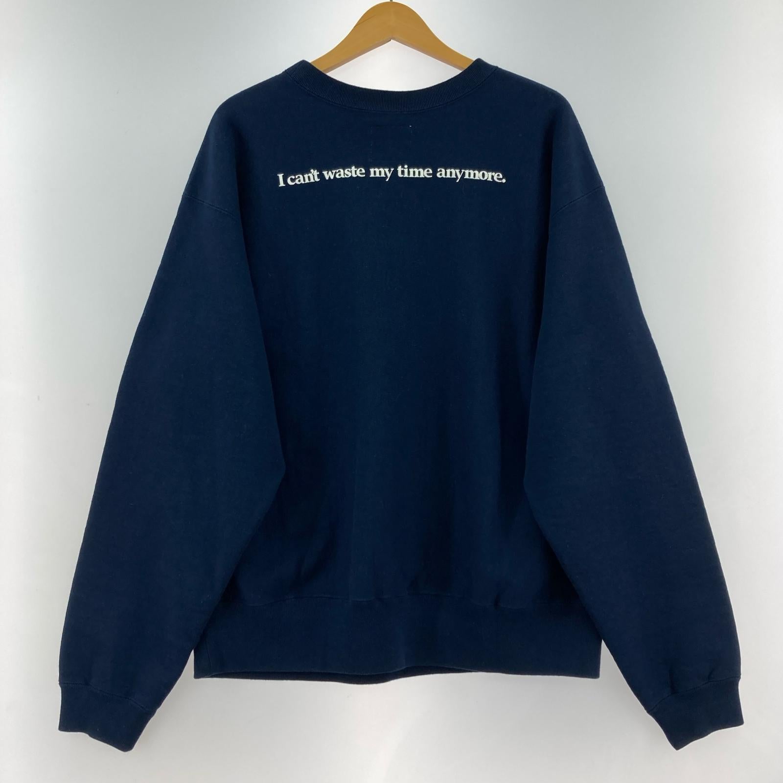スウェット Wasted Youth HEAVY WEIGHT SWEATSHIRT XL ネイビー