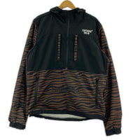 パーカー アニマルフリースハーフジップジャケット (L) ZEBRA L