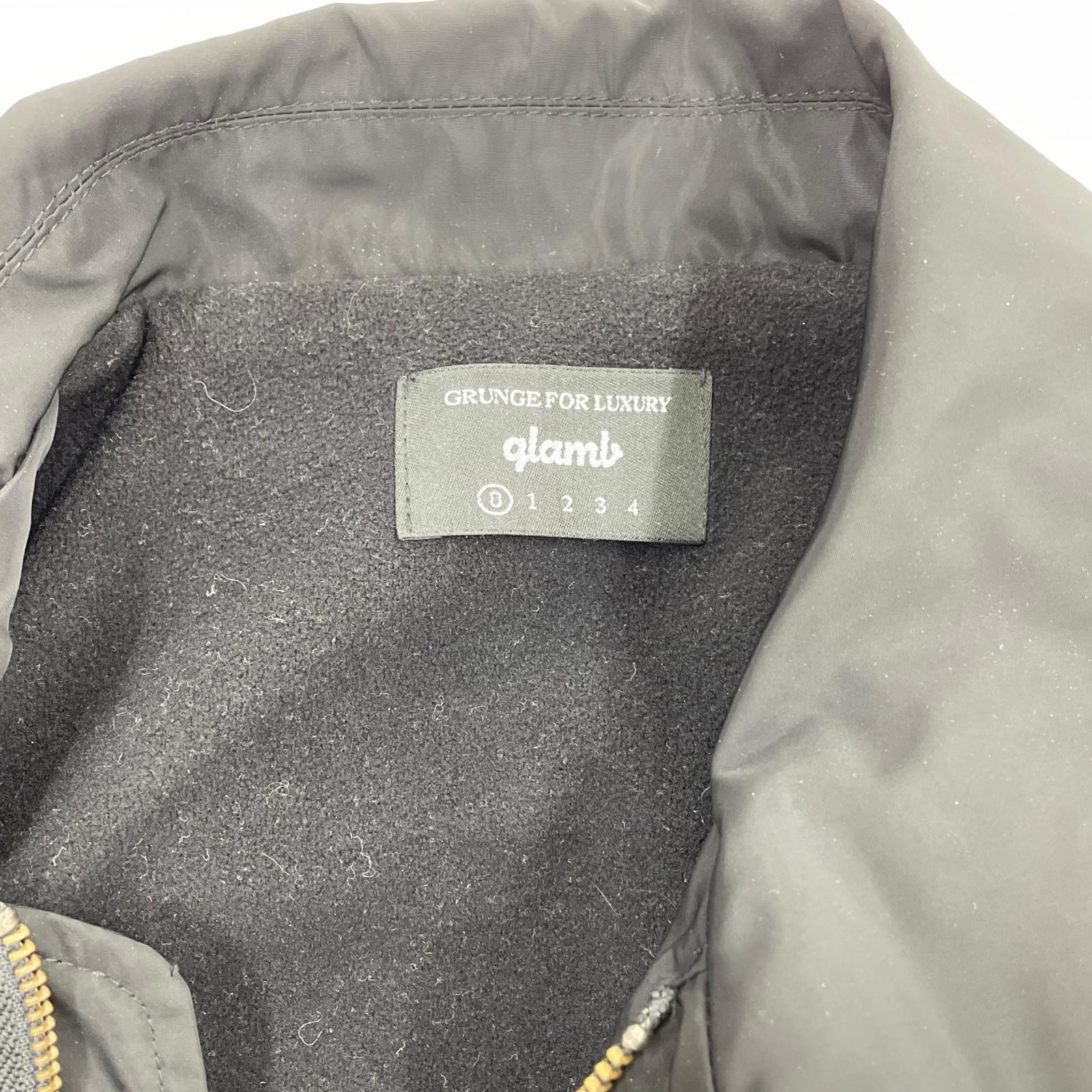 ジャケット glamb Cross coach Jacket (0) 黒 ブラック