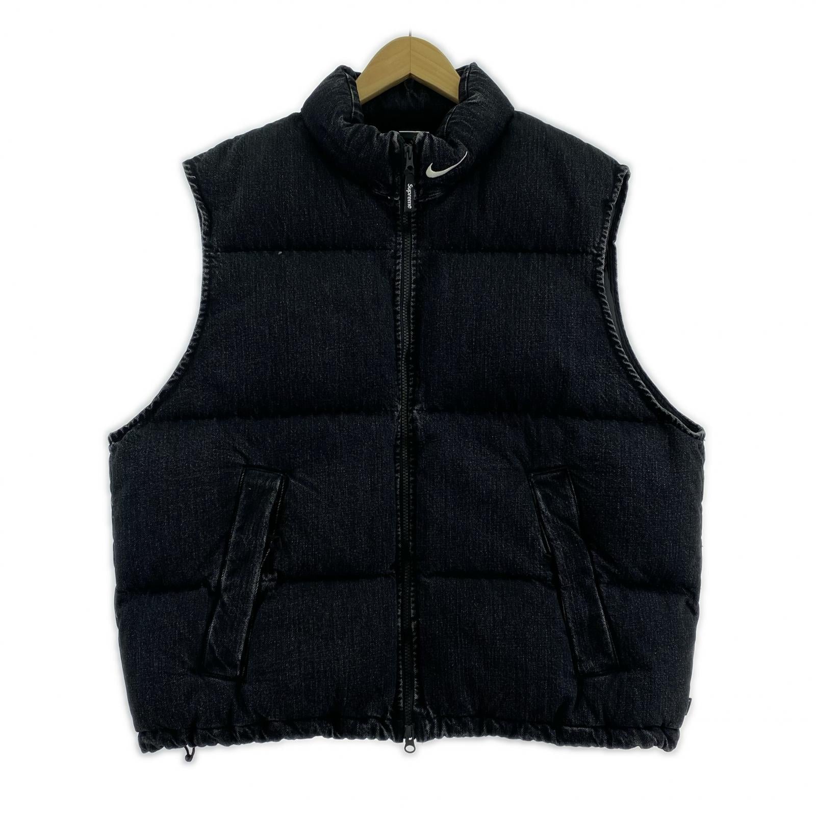 その他アウター 24SS Nike Denim Puffer Vest BLK L L ブラック