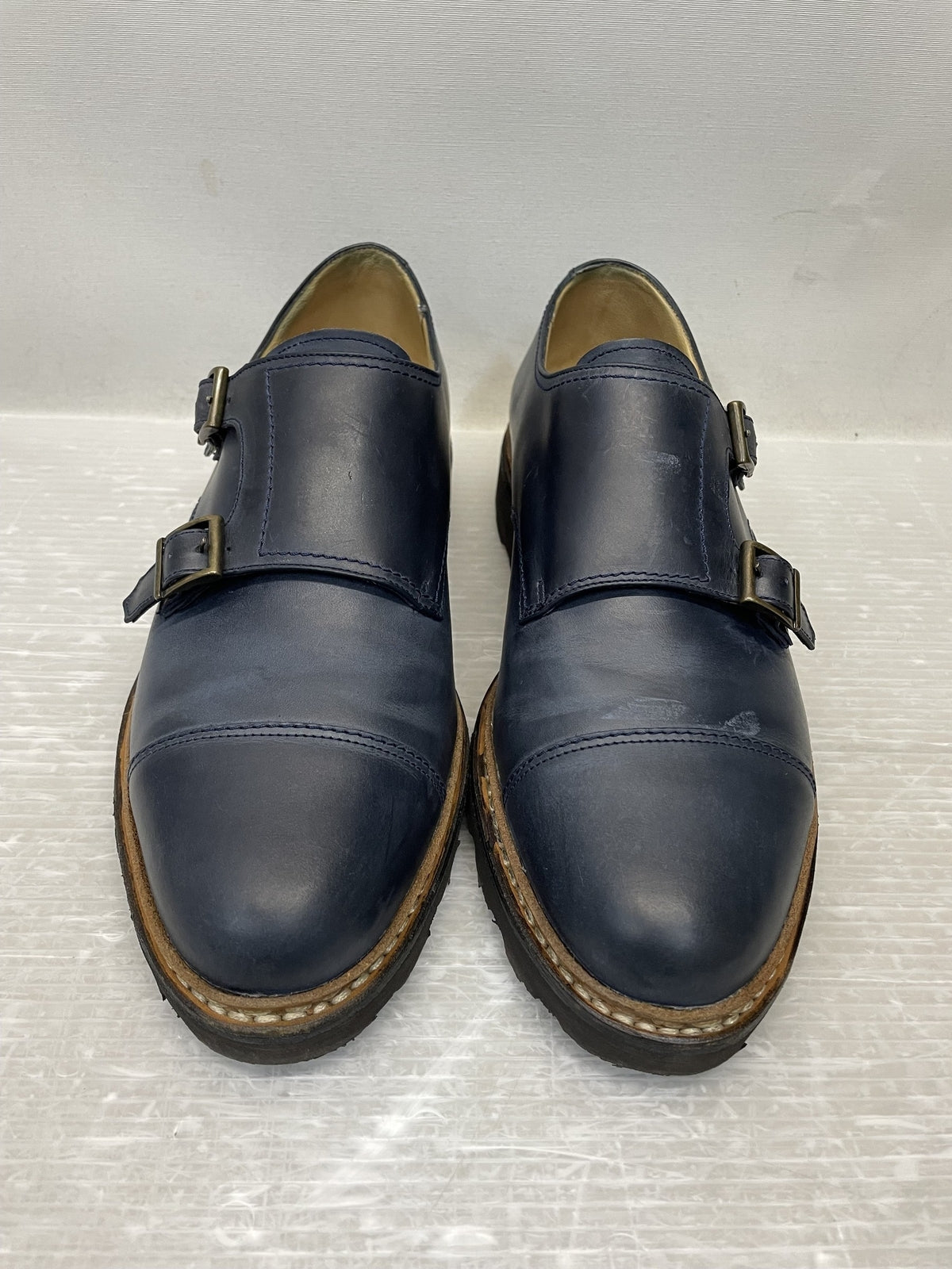 シューズ Paraboot WILLIAM MARCHE II ダブルモンクストラップシューズ 6 ネイビー