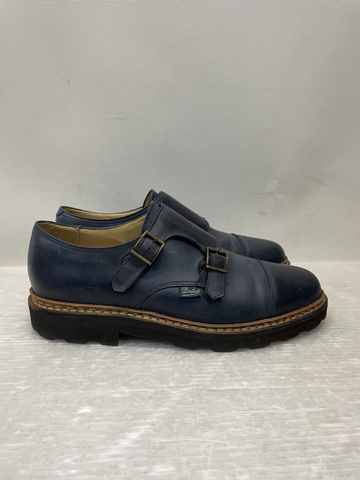 シューズ Paraboot WILLIAM MARCHE II ダブルモンクストラップシューズ 6 ネイビー
