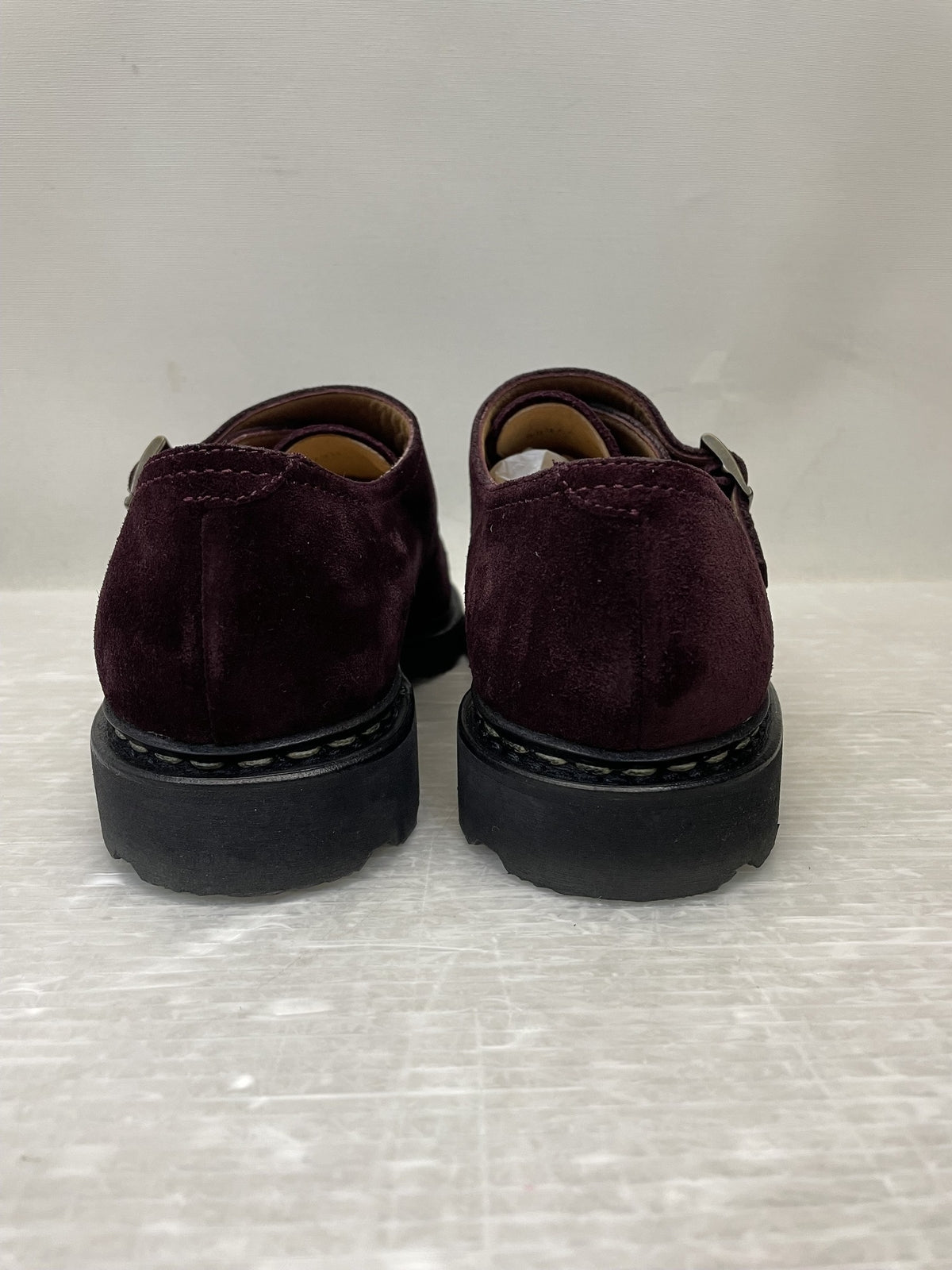 シューズ Paraboot WILLIAM MARCHE スウェード ダブルモンクストラップシューズ 6 ボルドー