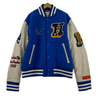 ブルゾン HERON PRESTON Patches Varsity JacketXL ブルー