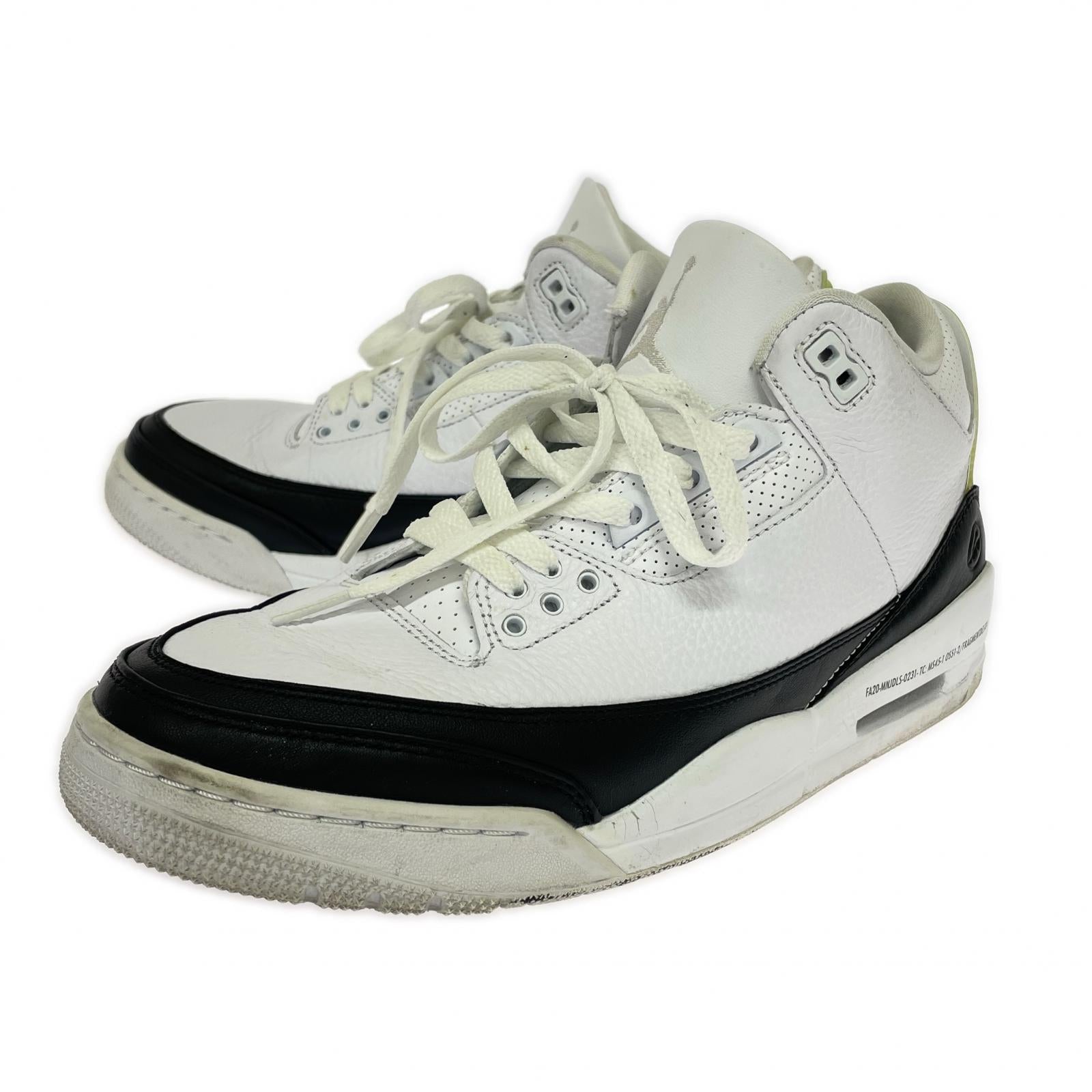 スニーカー Fragment × Nike Air Jordan 3 28cm 28cm (US10 UK9 1/2 EU46) ホワイト