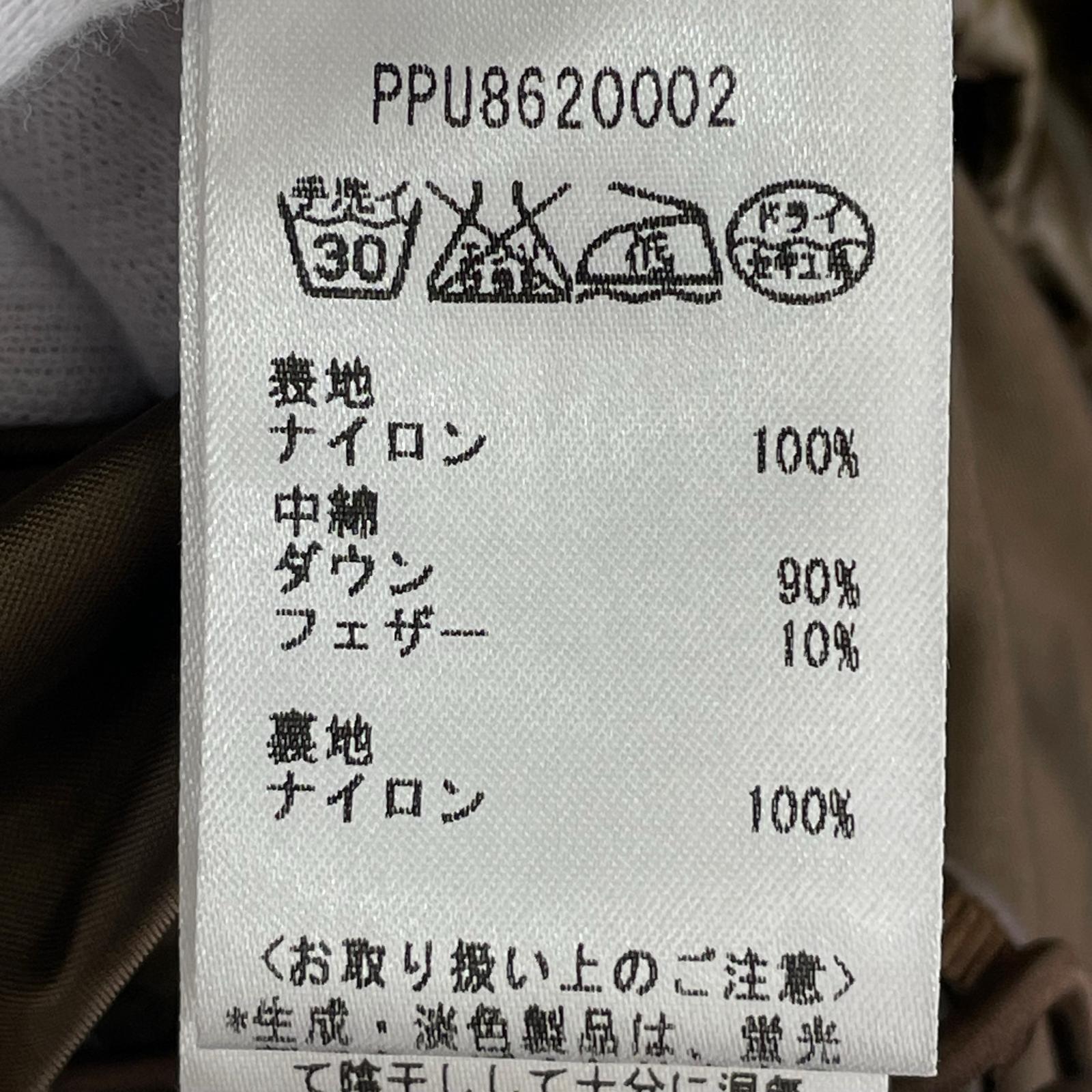 ダウンベスト S 茶 S ブラウン