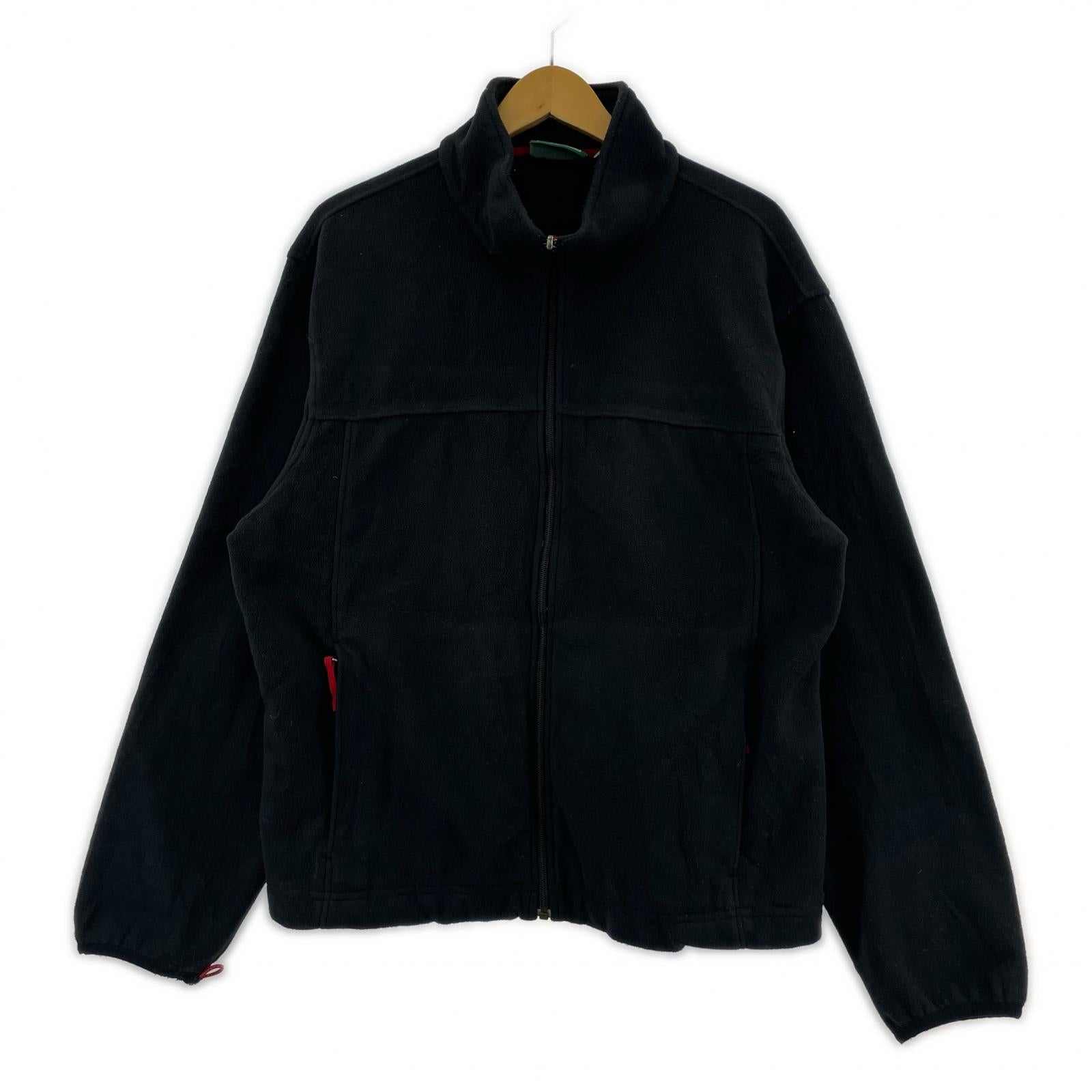 ジャケット 山タグ フリースジャケット 黒(M) M ブラック