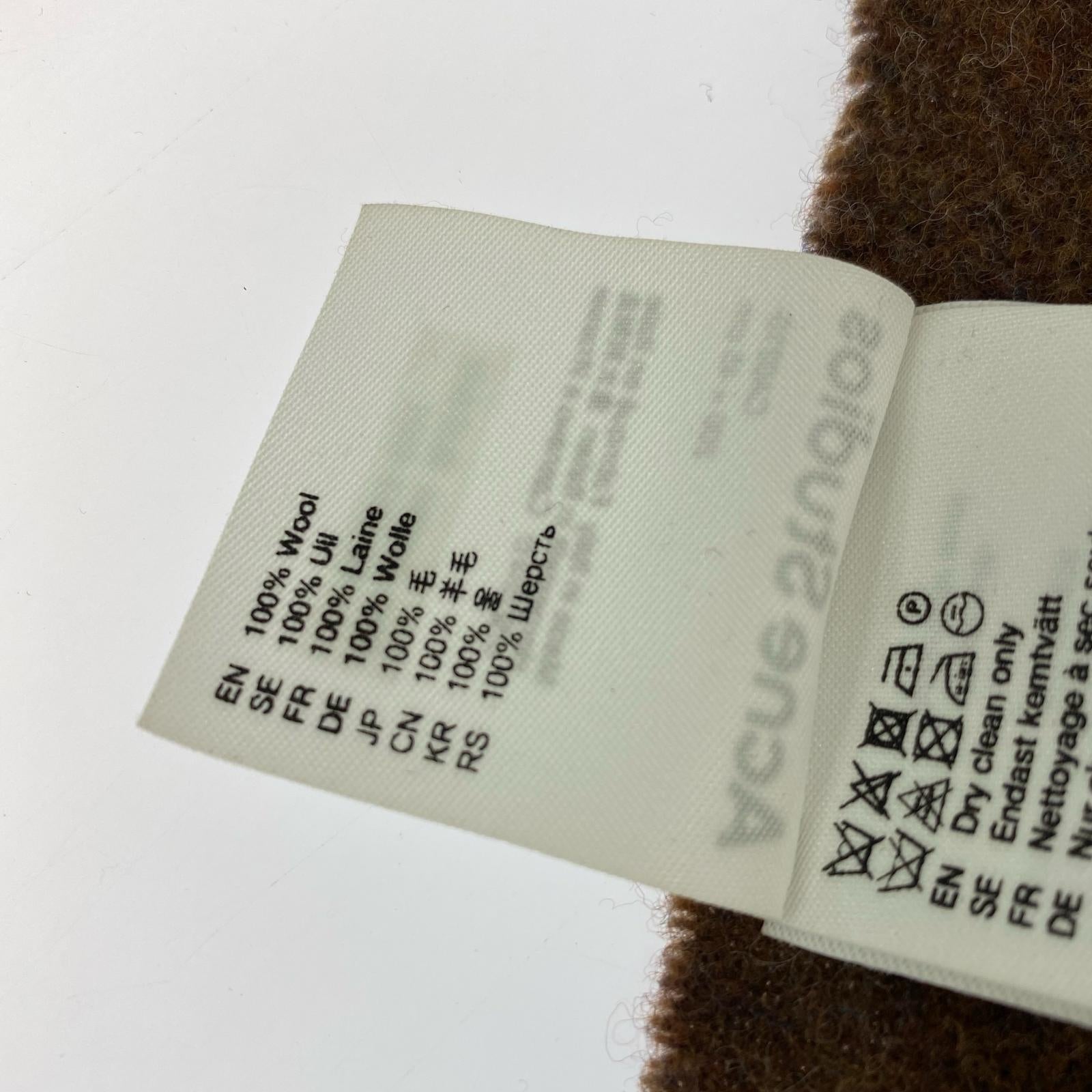 その他アクセサリー Acne Studios フリンジウールスカーフ ストール マフラー CA0210 茶 ブラウン
