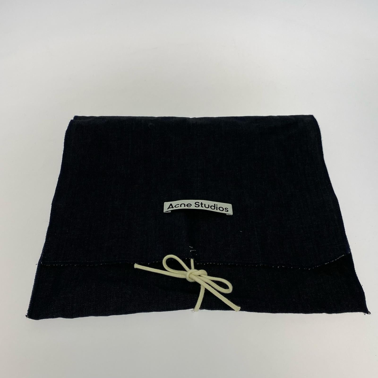 その他アクセサリー Acne Studios フリンジウールスカーフ ストール マフラー CA0210 茶 ブラウン
