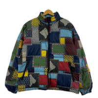ジャケット STUSSY PATCHWORK PUFFER JACKET (M) M マルチカラー