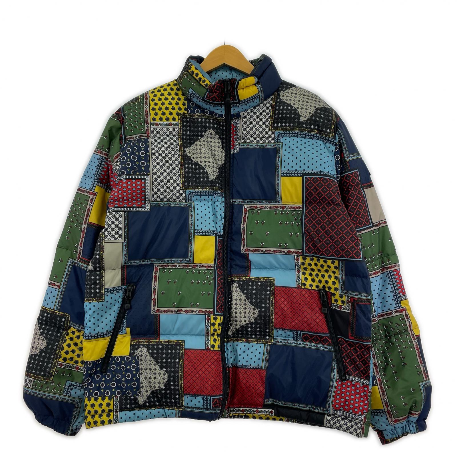 ジャケット STUSSY PATCHWORK PUFFER JACKET (M) M マルチカラー