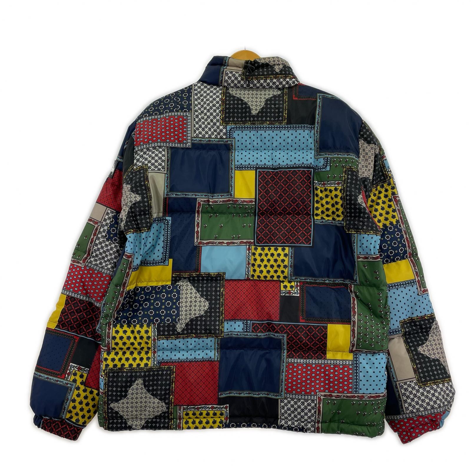 ジャケット STUSSY PATCHWORK PUFFER JACKET (M) M マルチカラー