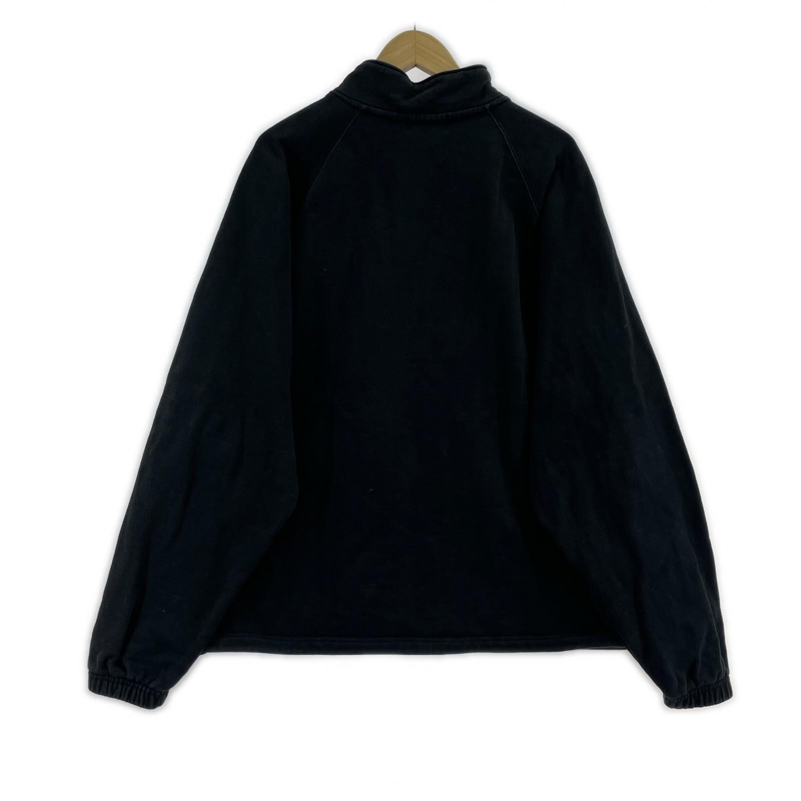 スウェット 22SS CROWN HALF ZIP SWEAT XL BLK ブラック