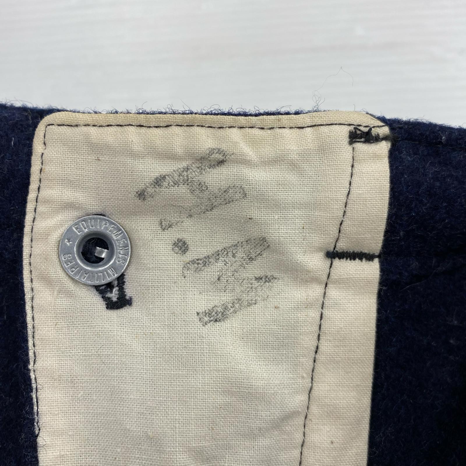 パンツ ~50s French Army SSA Wool Hospital Pants ネイビー