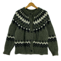 その他トップス BATONER MOHAIR NORDIC CREW NECK CARDIGAN 1 BN-20FL-056 1 グリーン