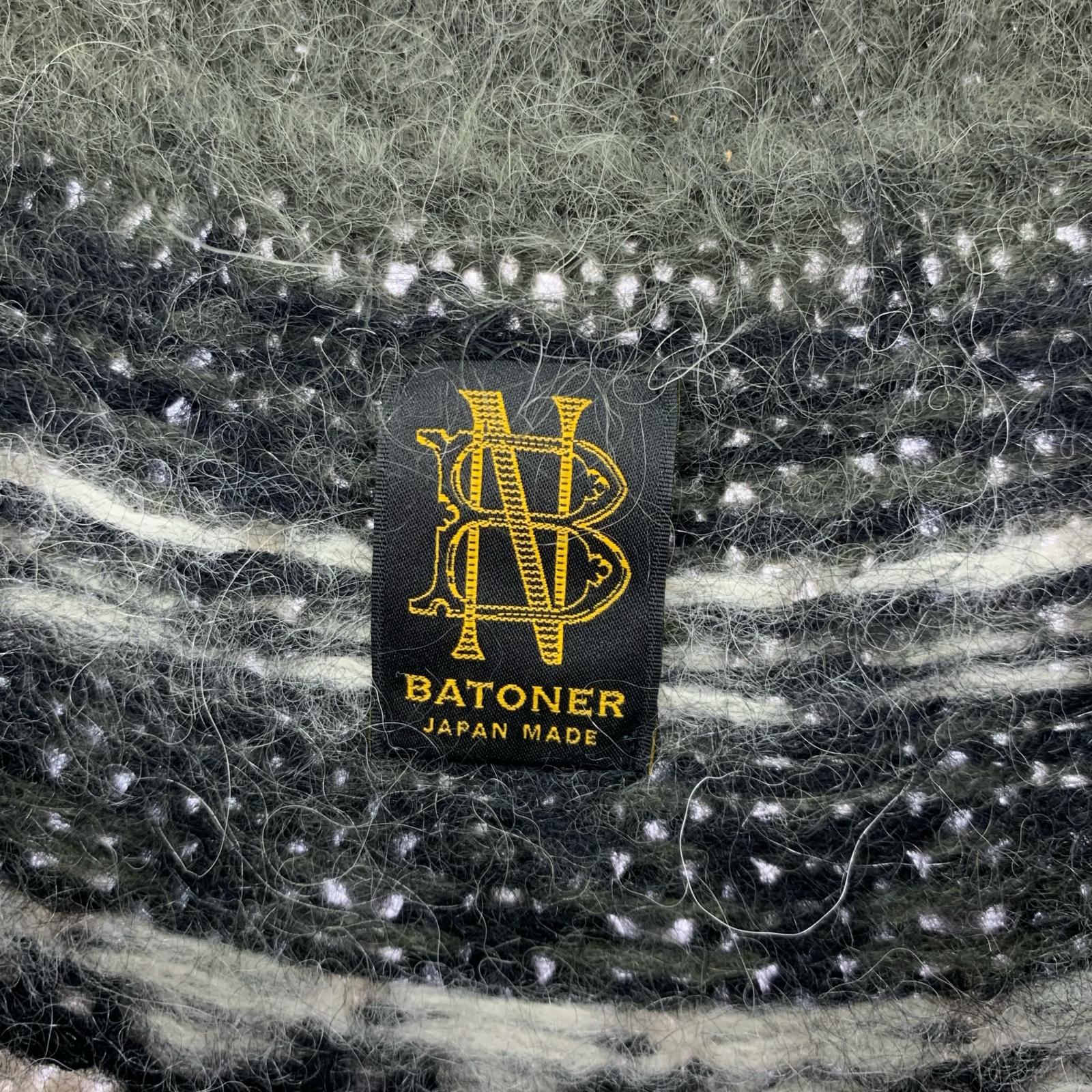 その他トップス BATONER MOHAIR NORDIC CREW NECK CARDIGAN 1 BN-20FL-056 1 グリーン