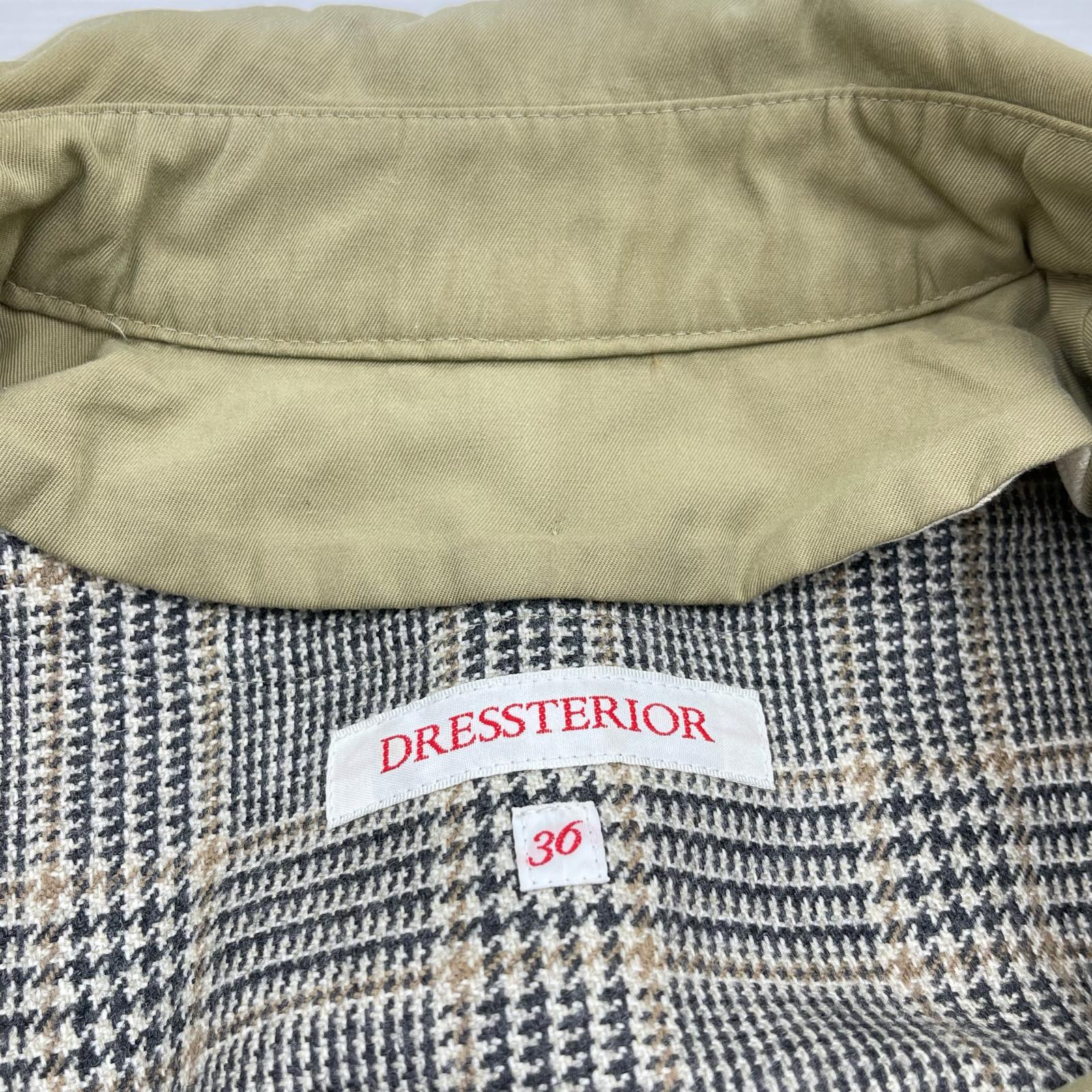 ジャケット DRESSTERIOR トレンチコート ベージュ (36)