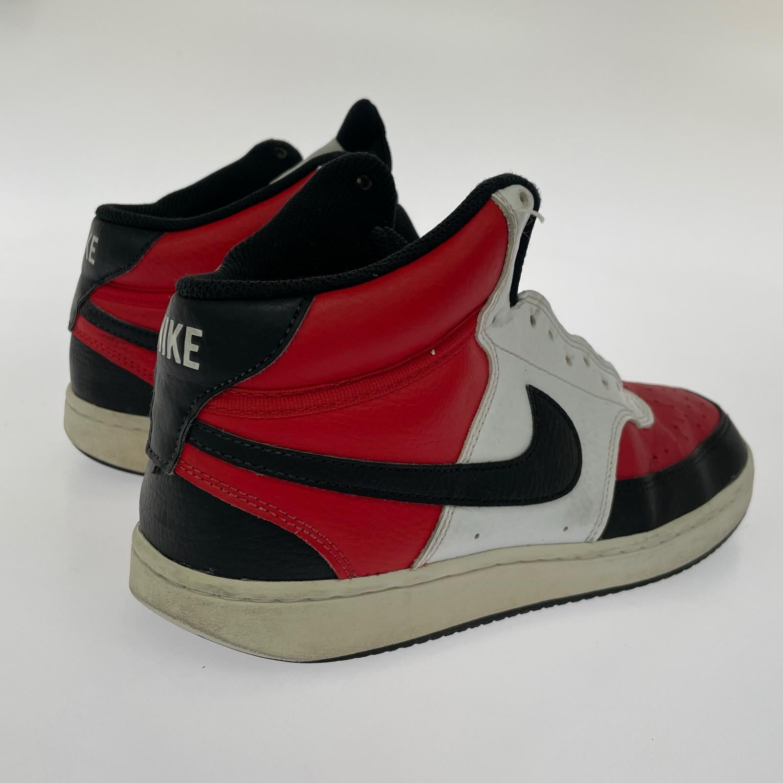 スニーカー NIKE COURT VISION MID NBA/レッド 26cm (US8 UK7 1/2 EU42)