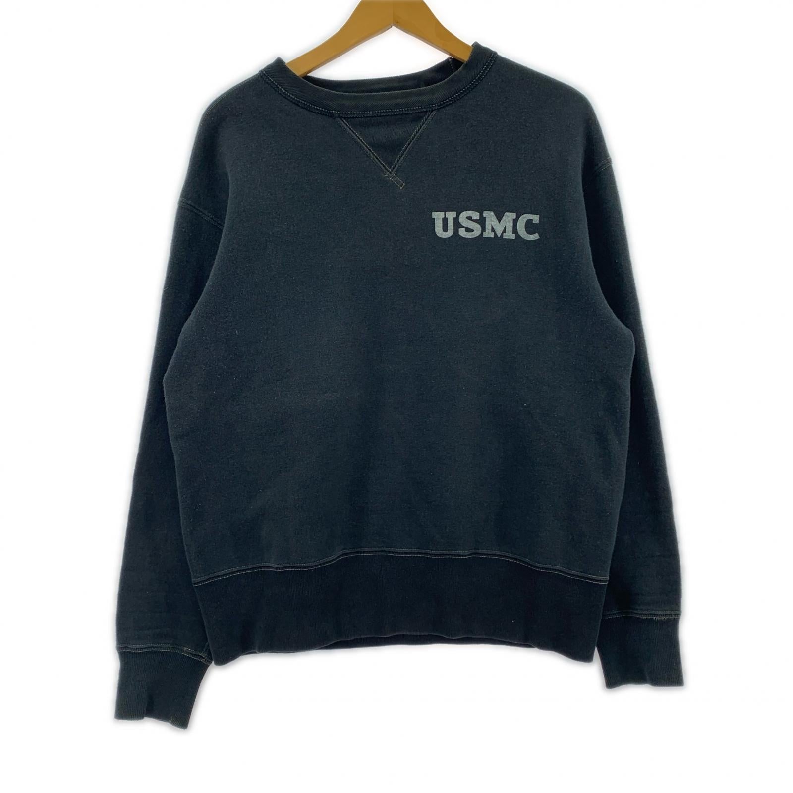 スウェット USMC 黒(M) M ブラック