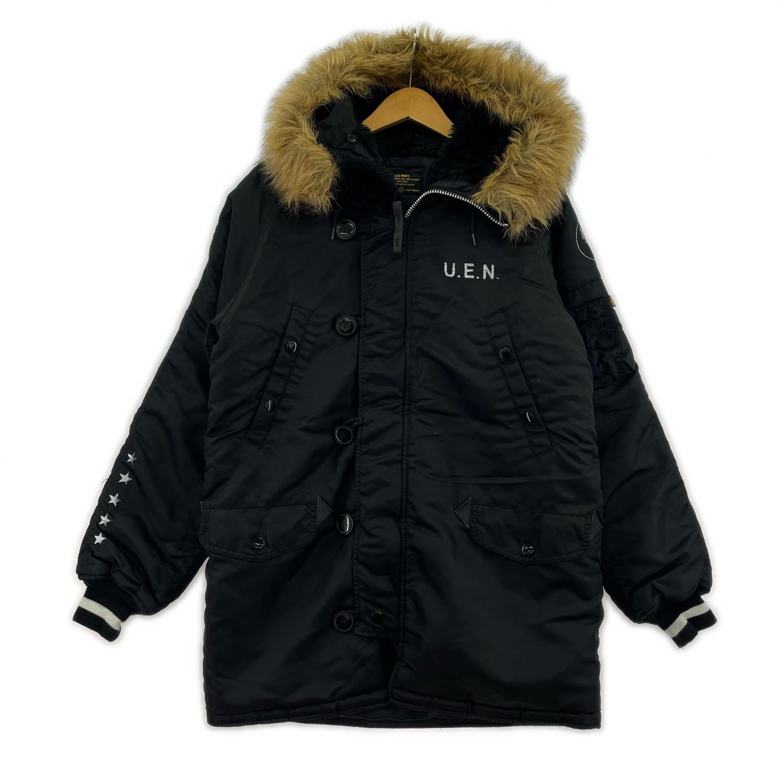 ミリタリージャケット × ALPHA INDUSTRIES ブラック