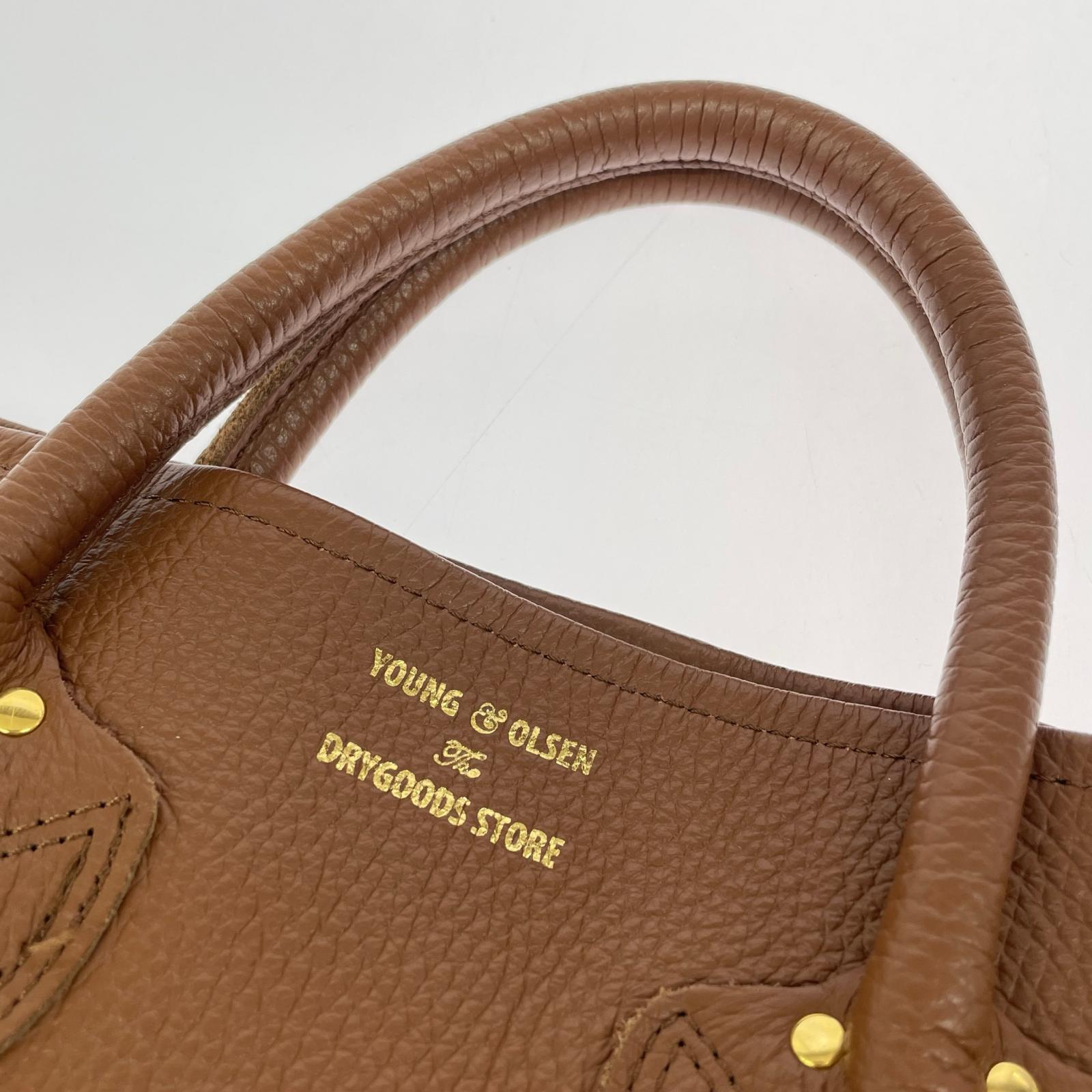 その他バッグ YOUNG&OLSEN DRYGOODS STORE レザーハンドバッグ ブラウン ブラウン