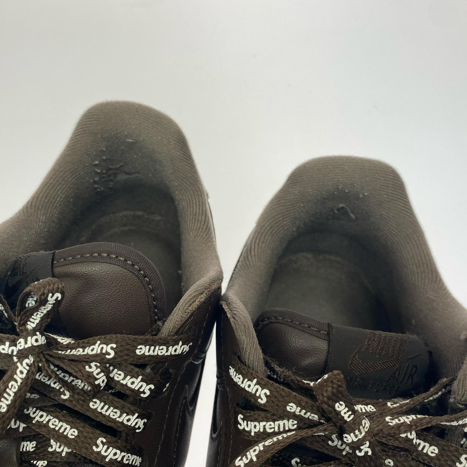 スニーカー NIKE×Supreme AIR FORCE 1 LOW SP スニーカー 27.5 ブラウン 27.5cm (US9 1/2 UK9 EU45) ブラウン