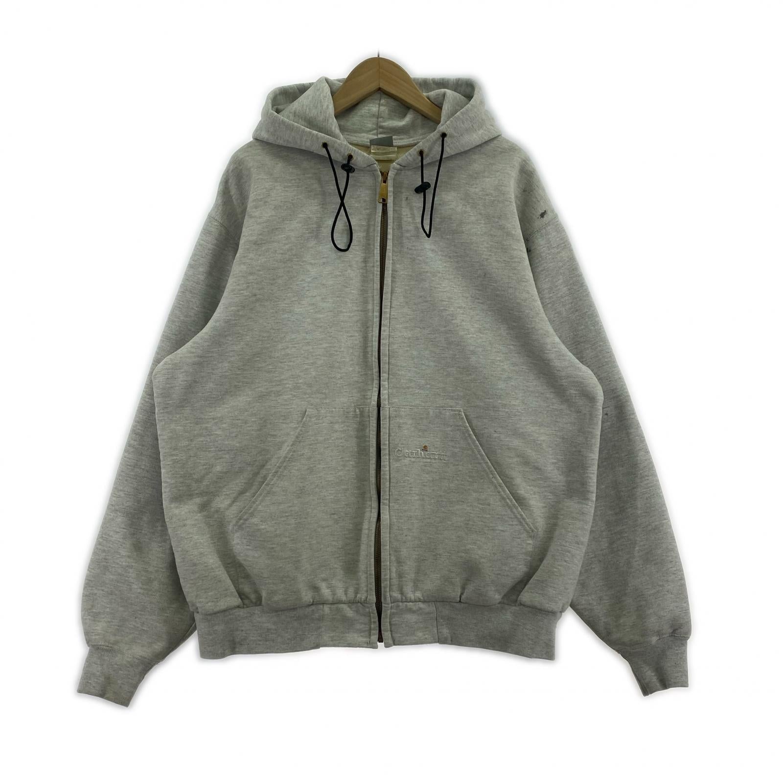 パーカー Carhartt ダックパーカー ※汚れ グレー