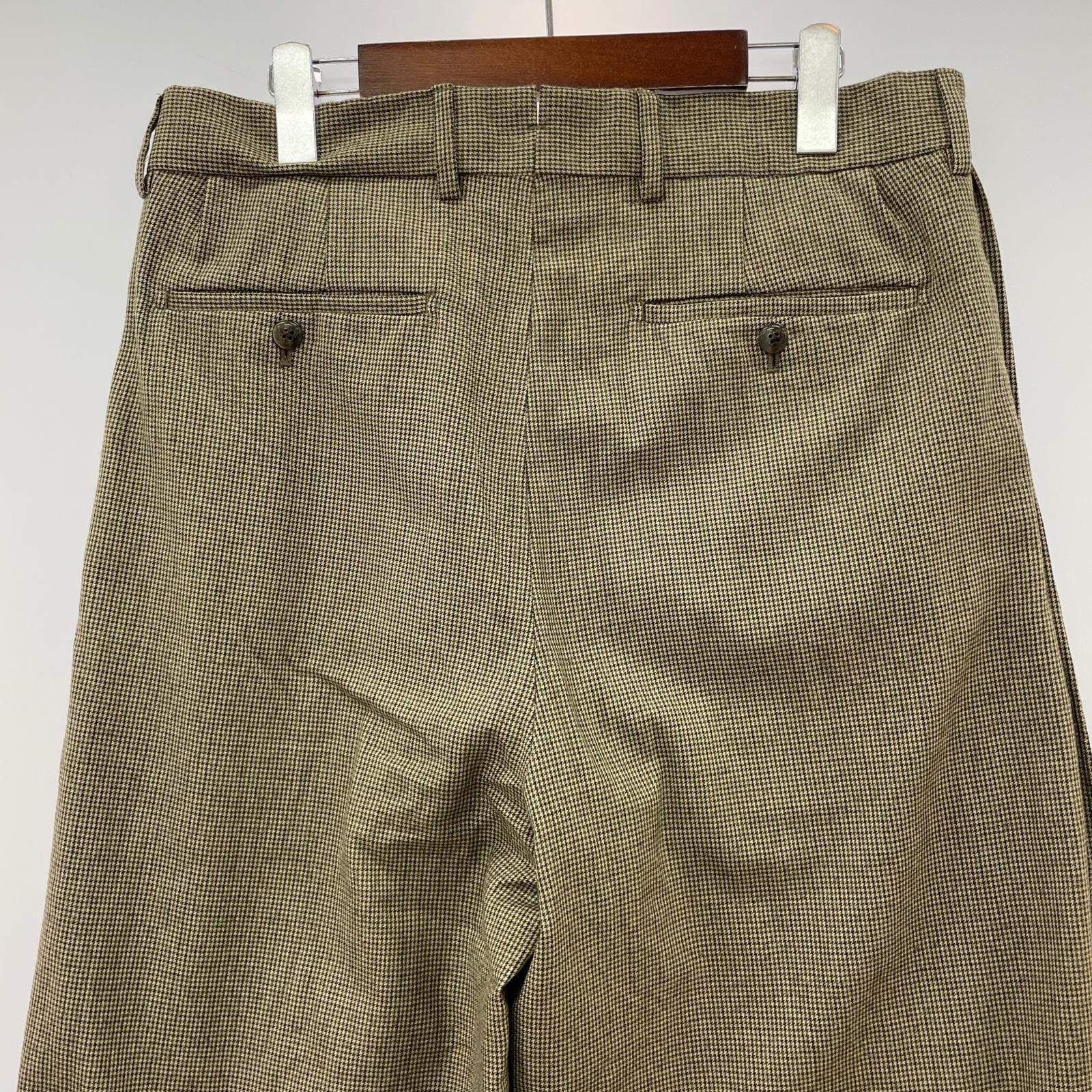 パンツ NICENESS 24AW SCHENKER ガングラブチェック スラックス L ベージュ系 L ベージュ