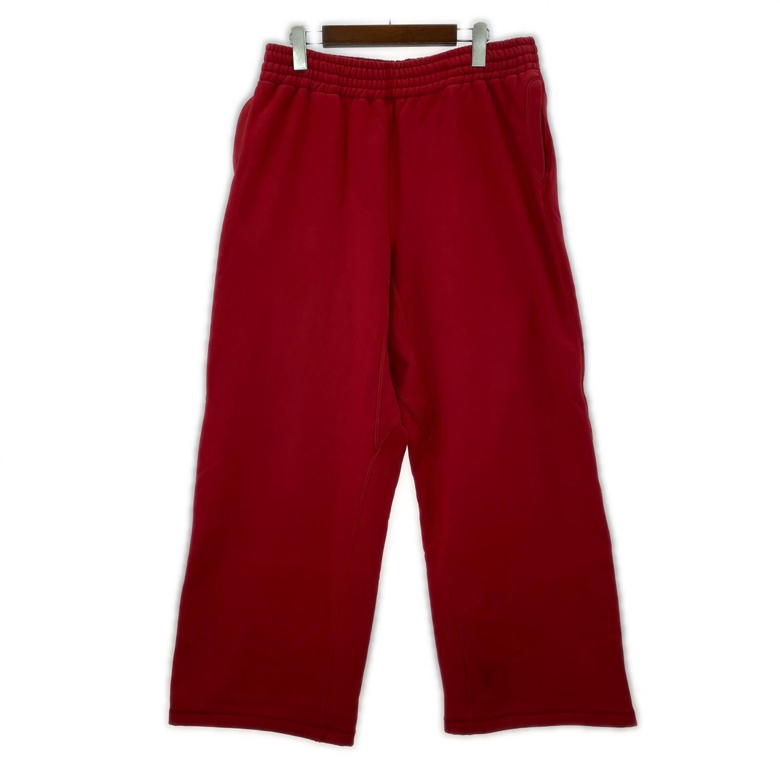 パンツ cantate 24AW fluffy sweatpants MANHOLE 別注 スウェットパンツ 46 レッド 46 レッド