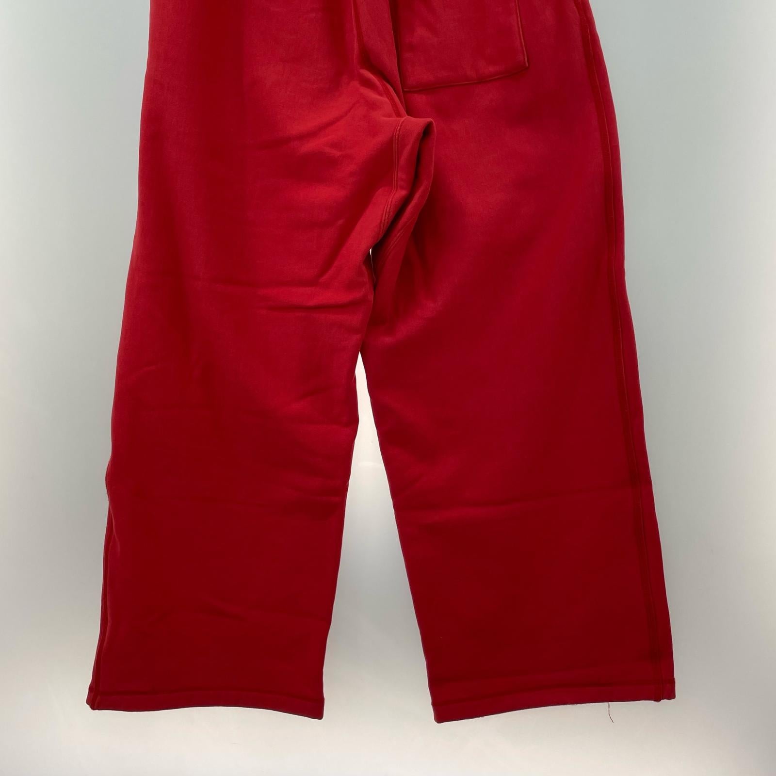 パンツ cantate 24AW fluffy sweatpants MANHOLE 別注 スウェットパンツ 46 レッド 46 レッド