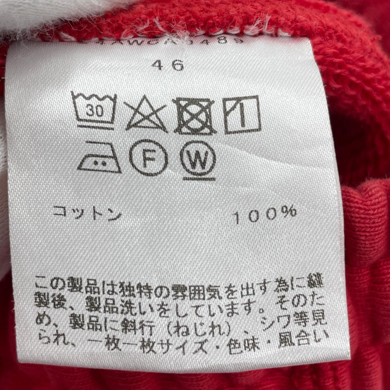 パンツ cantate 24AW fluffy sweatpants MANHOLE 別注 スウェットパンツ 46 レッド 46 レッド