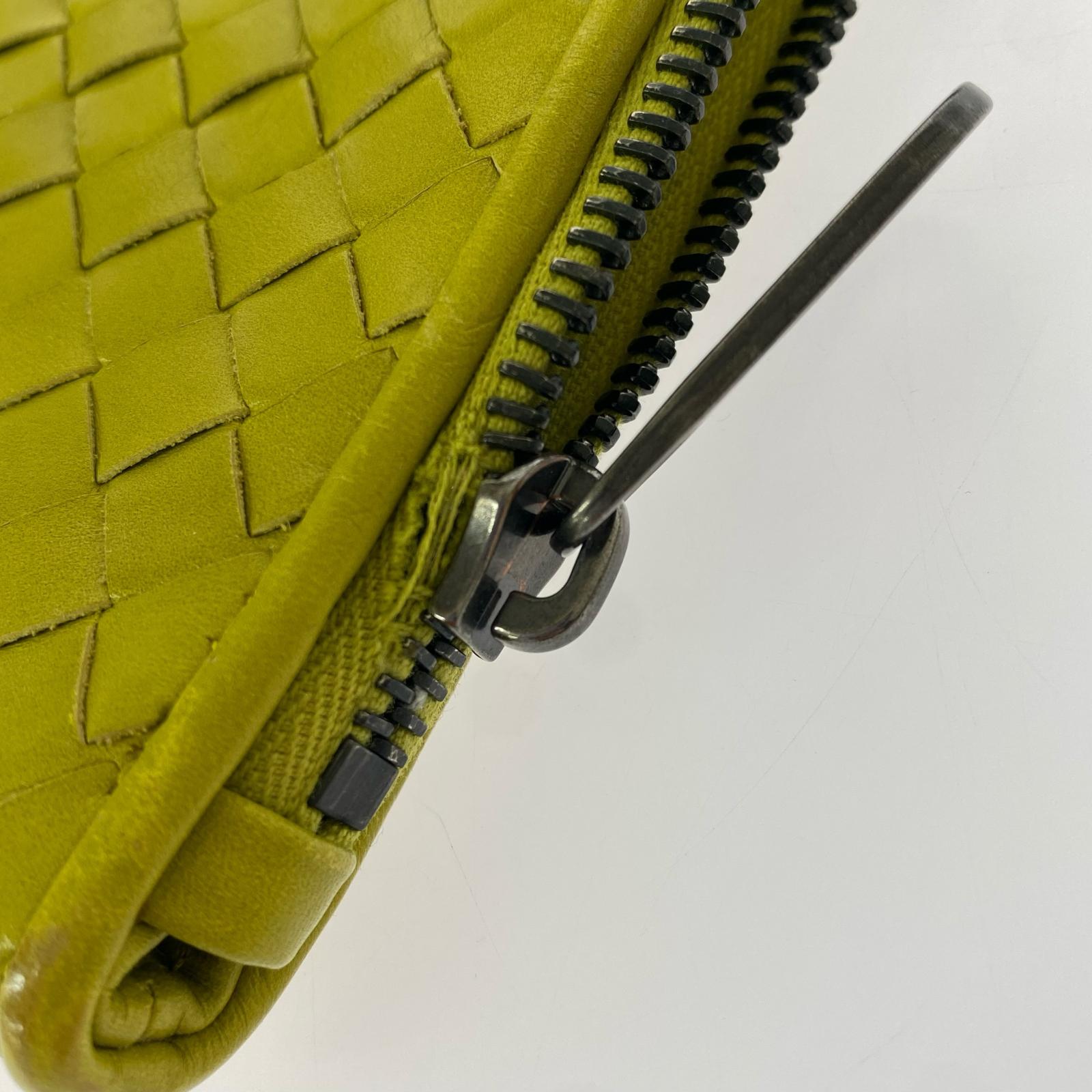 Bottega Veneta イントレ セカンドバッグ イエローグリーン