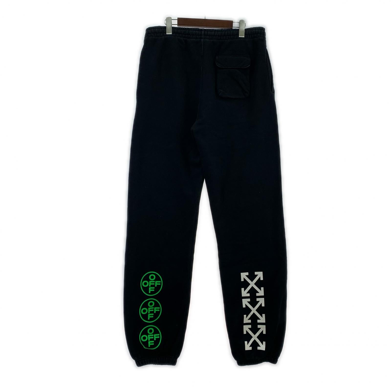 パンツ OFF-WHITE 20SS ARCH SHAPES SLIM SWEATPANTS OMCH020R20E30006 黒 (XL) ブラック