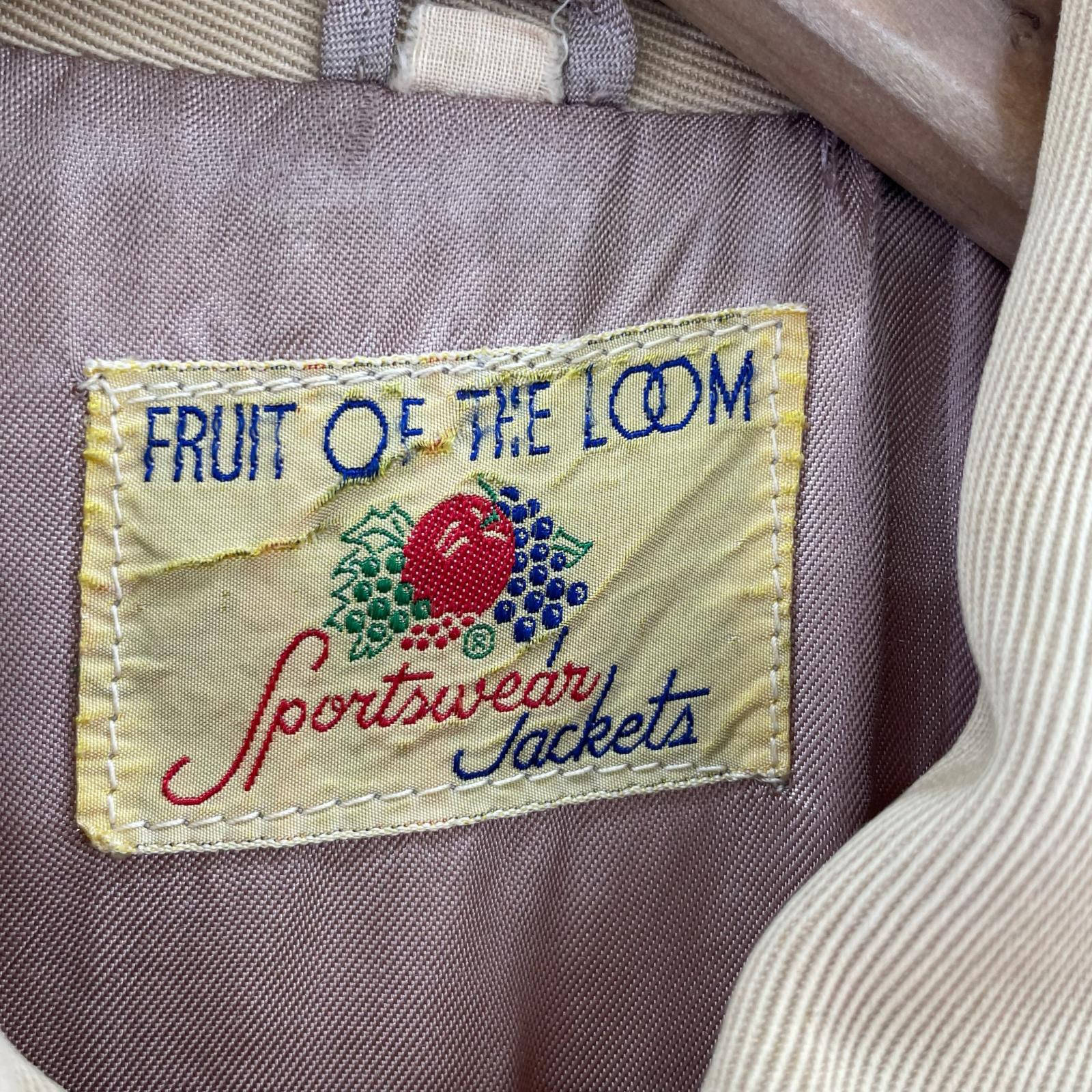 ジャケット 50s FRUIT OF THE LOOM スポーツジャケット (40) ベージュ