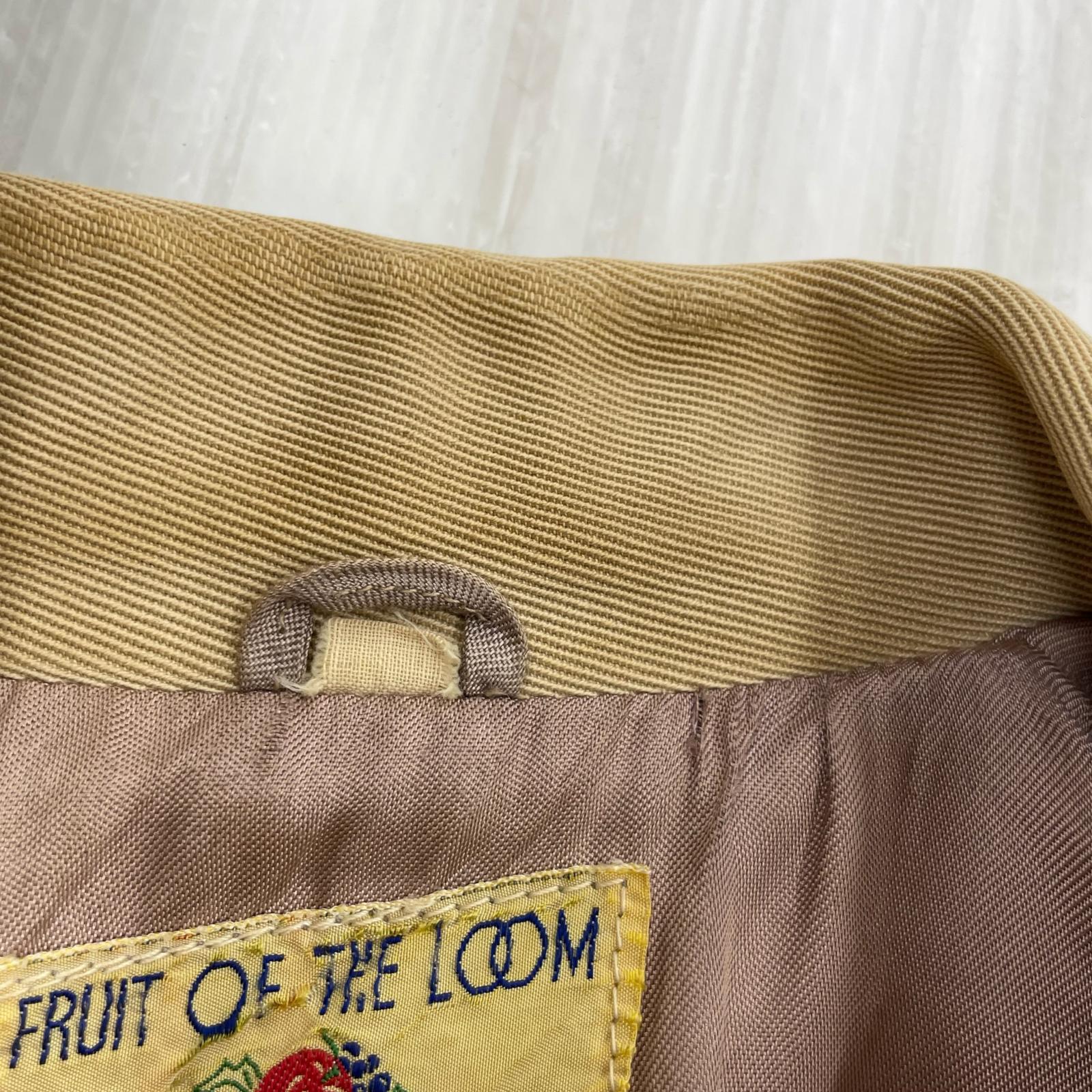 ジャケット 50s FRUIT OF THE LOOM スポーツジャケット (40) ベージュ