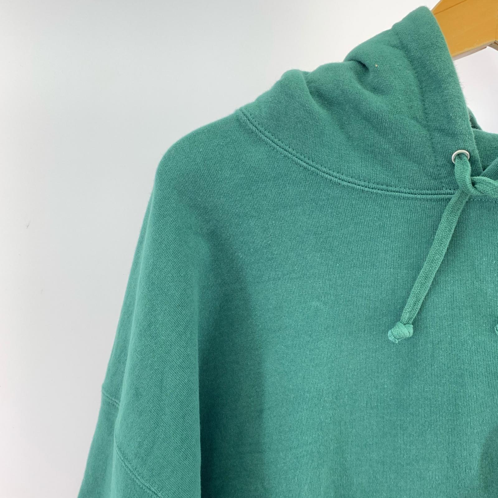 パーカー Satin Applique Hooded Sweatshirt XXL 緑 グリーン