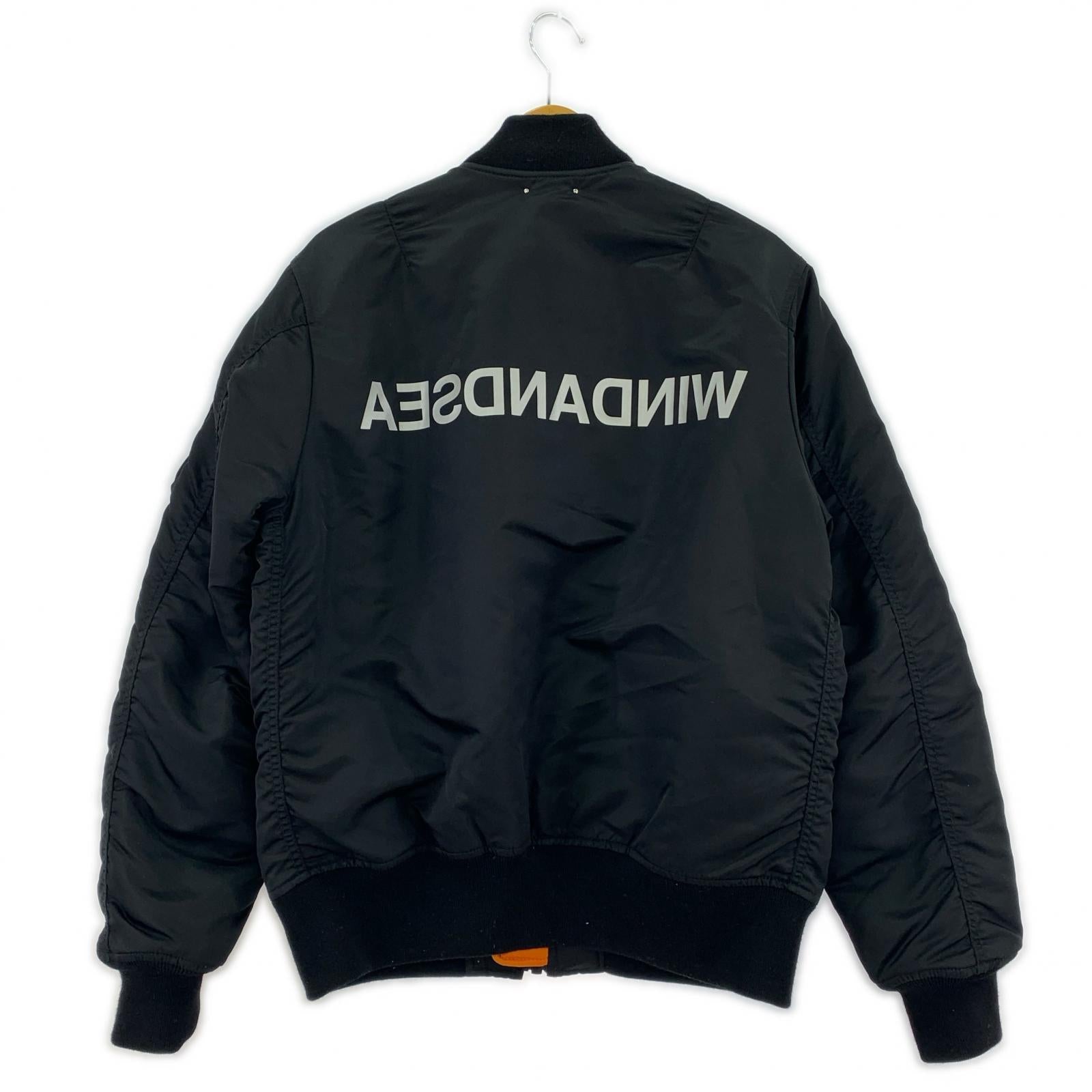 ジャケット ×MINEDENIM 21AW MA-1 ボンバージャケット BLK M ブラック