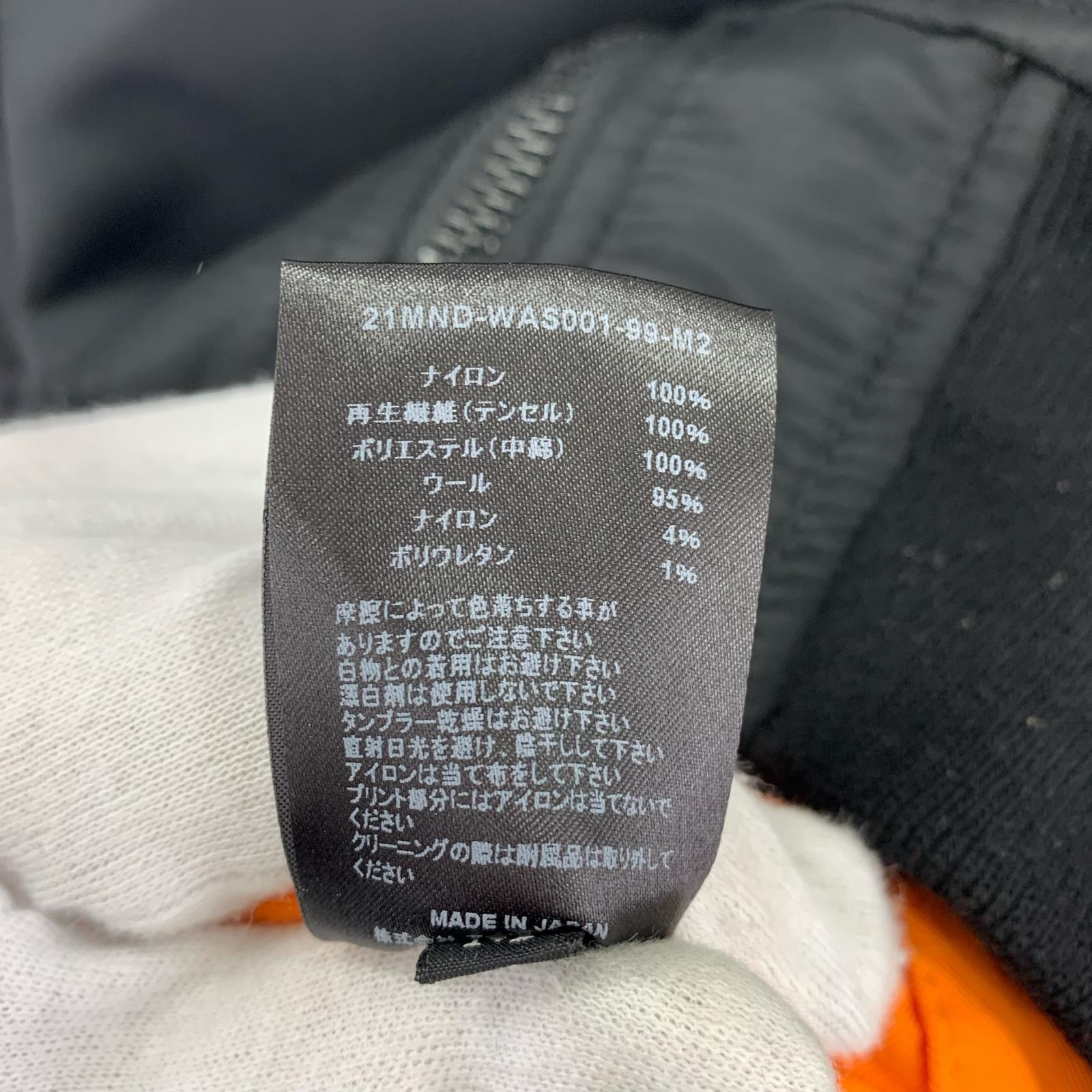 ジャケット ×MINEDENIM 21AW MA-1 ボンバージャケット BLK M ブラック