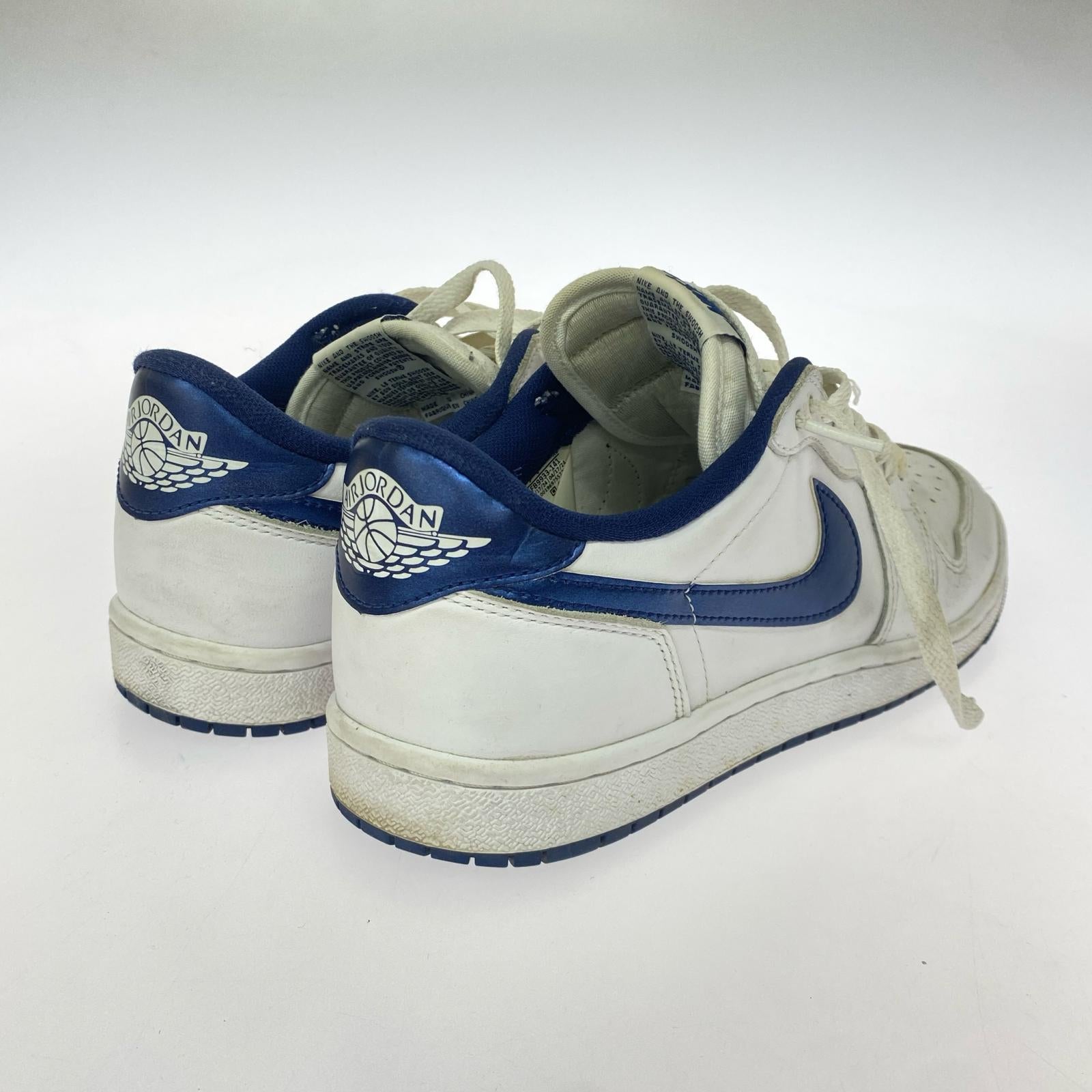 スニーカー AIR JORDAN 1 LOW 85 Metallic Blue 27cm (US9 UK8 1/2 EU44) ホワイト