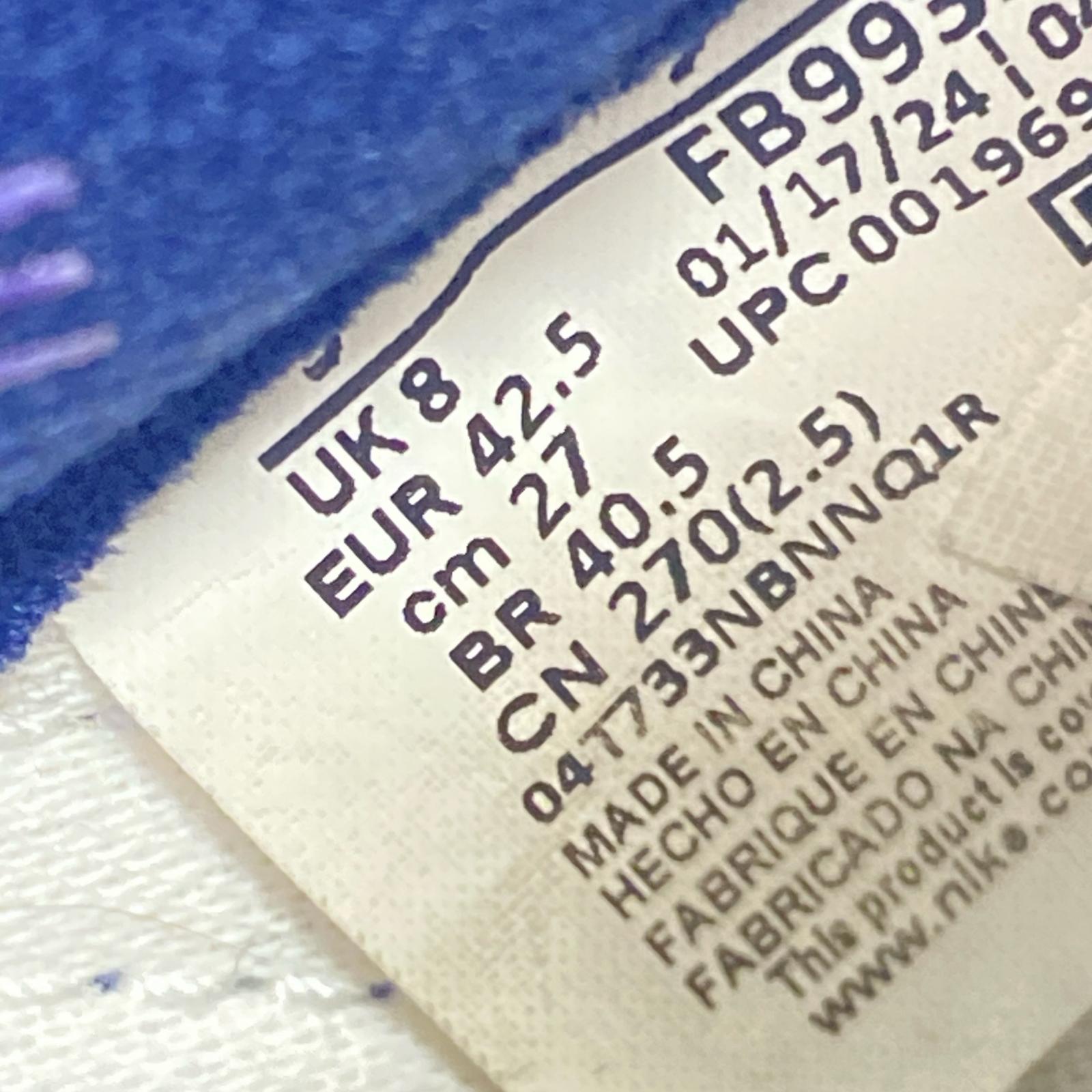 スニーカー AIR JORDAN 1 LOW 85 Metallic Blue 27cm (US9 UK8 1/2 EU44) ホワイト