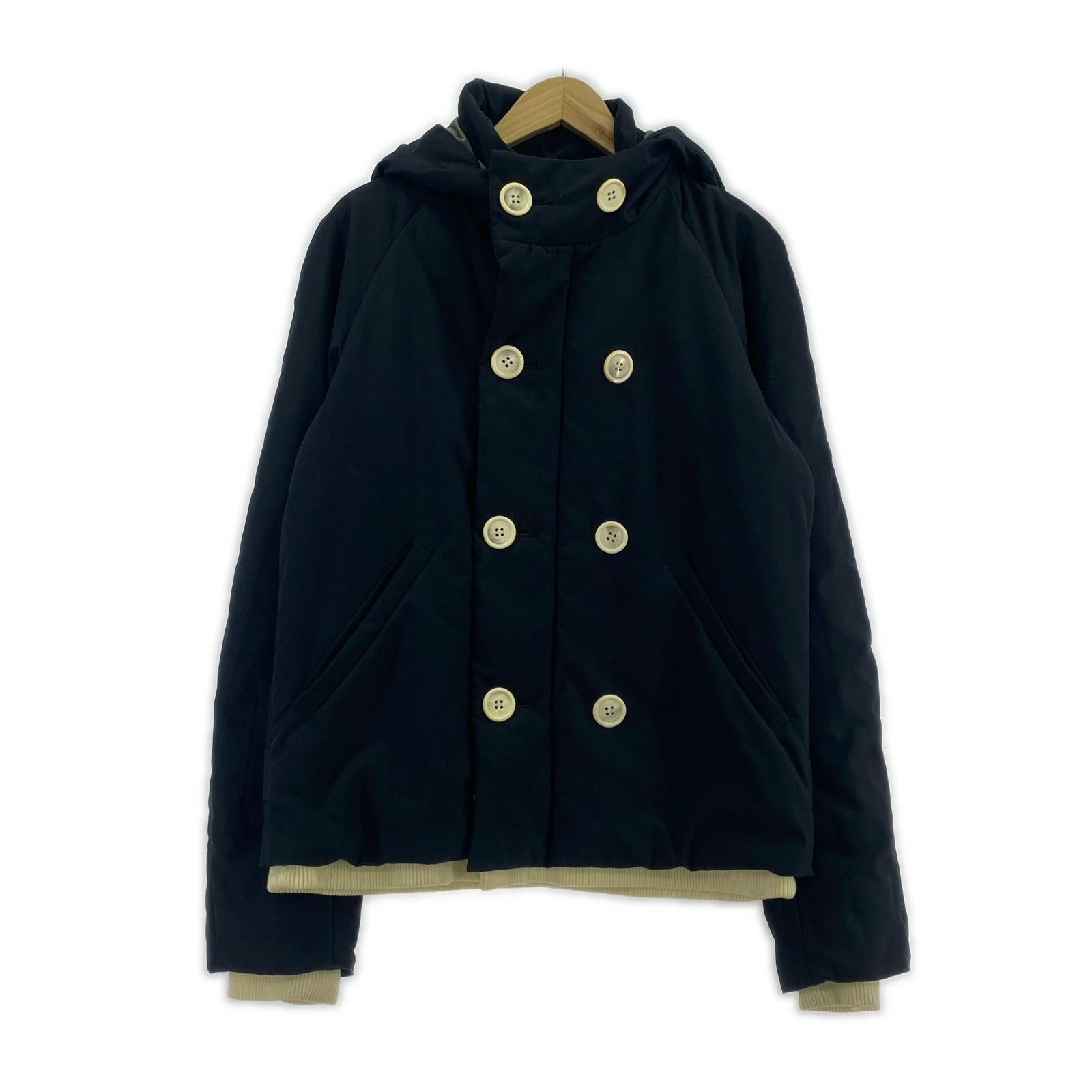 ジャケット 07AW 中綿 Pコート 3 ネイビー
