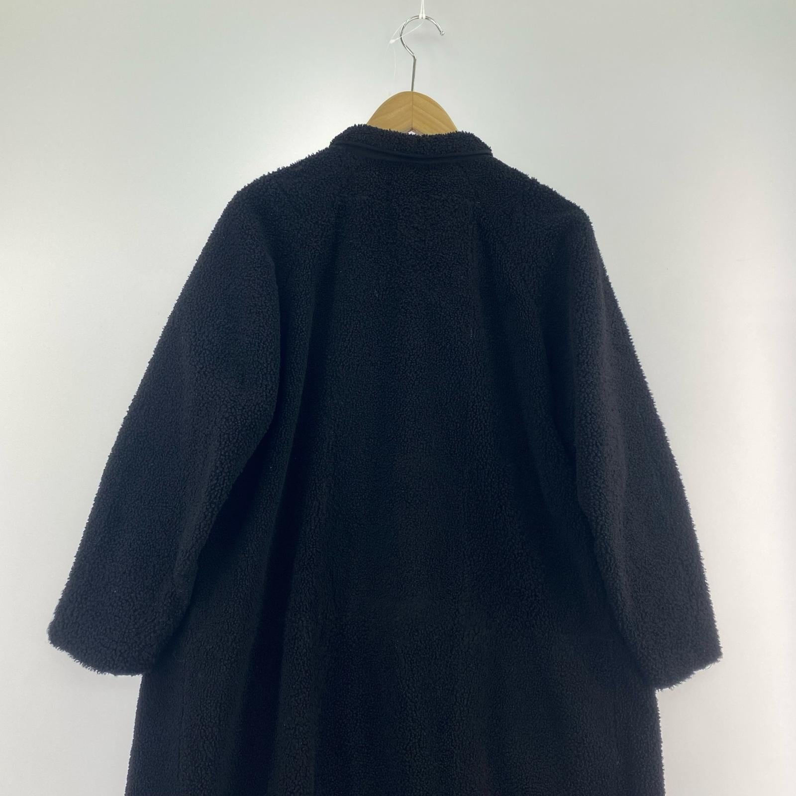 ジャケット 10AW ラムレザー ムートンステンカラーコート (3) 黒 3 ブラック