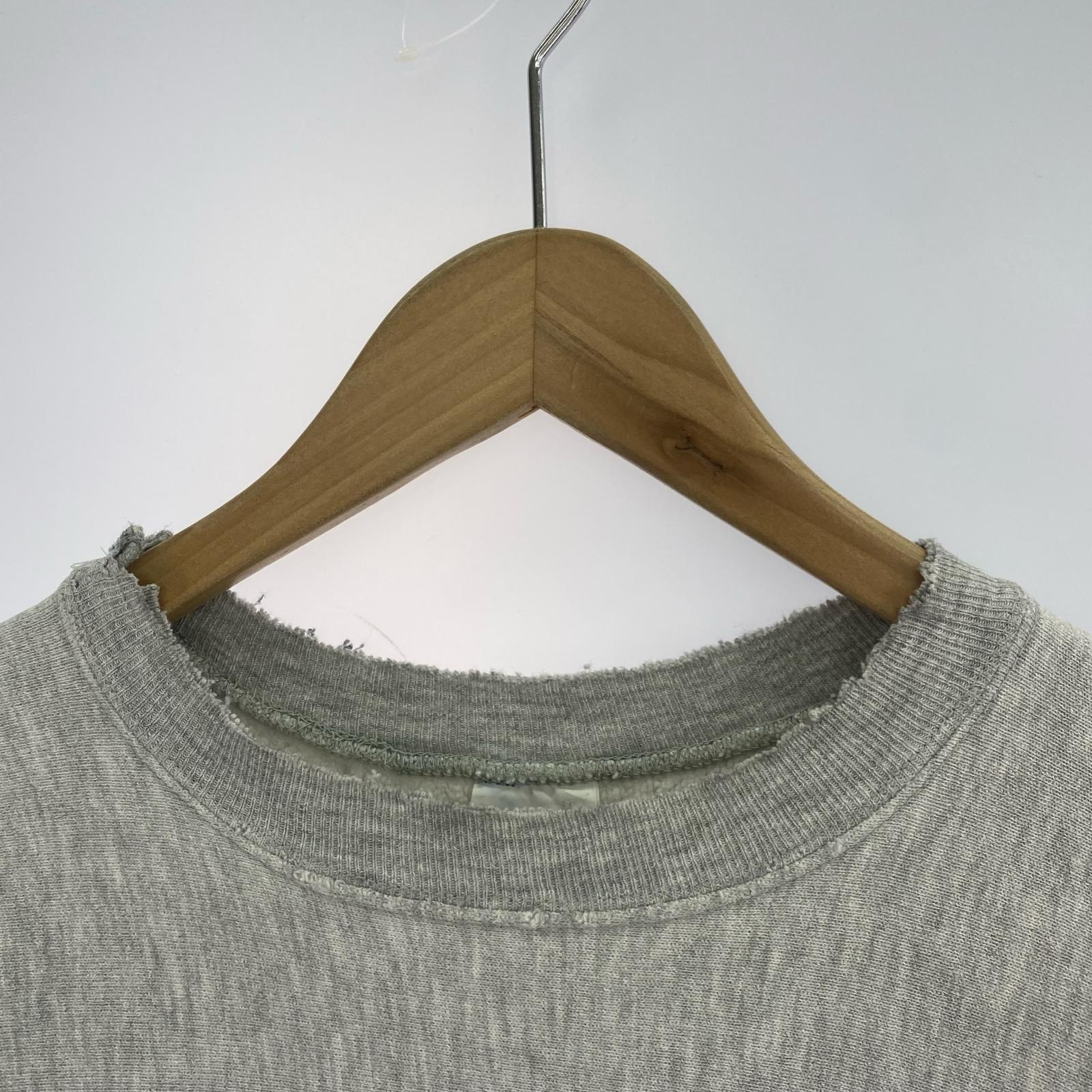 スウェット 90s 刺繍タグ USA製 IOWA REVERSE WEAVE グレー