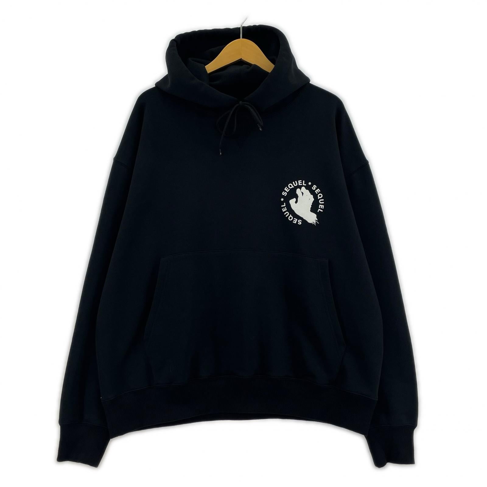 パーカー SEQUEL×SANTA CRUZ×FRAGMENT HOODIE M ブラック