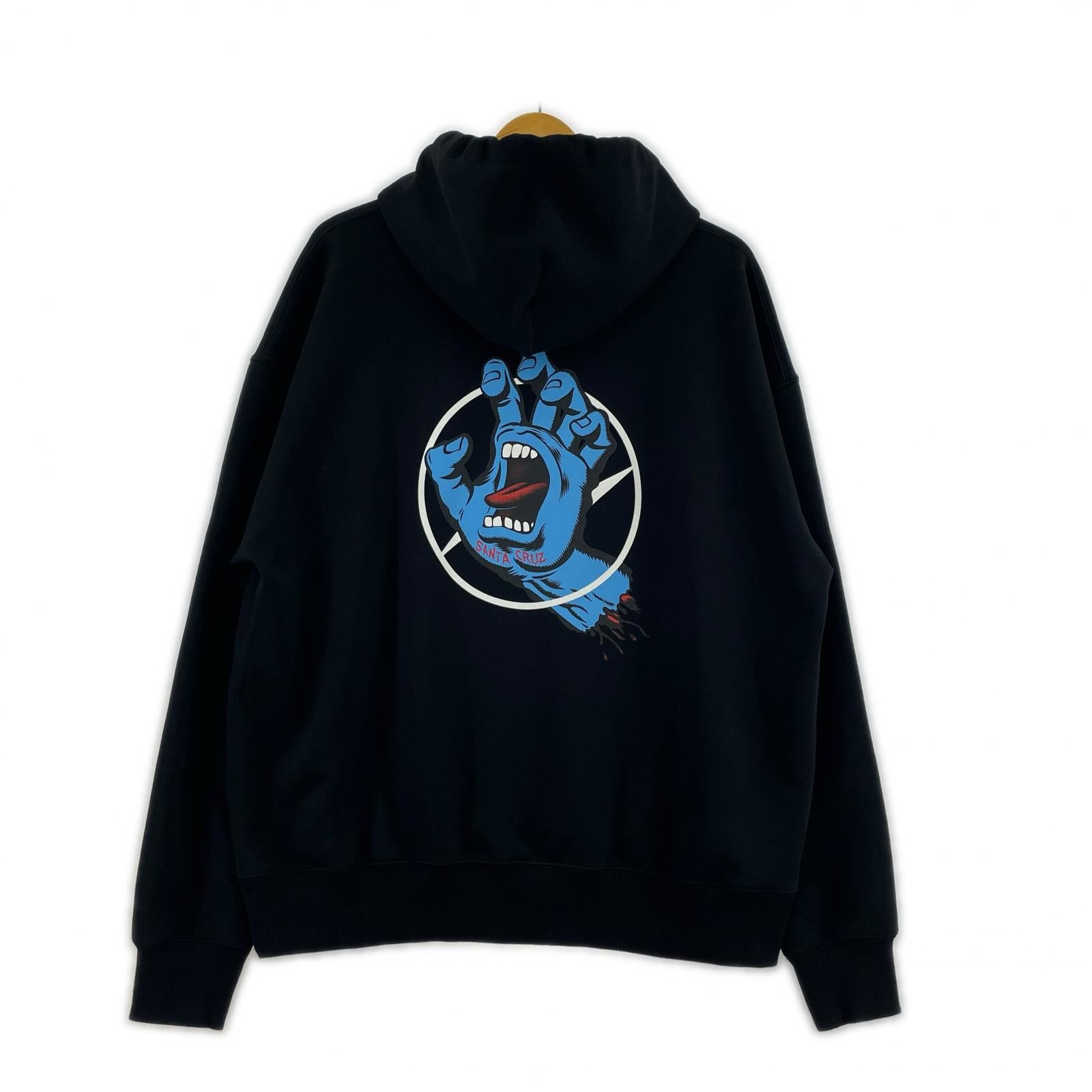パーカー SEQUEL×SANTA CRUZ×FRAGMENT HOODIE M ブラック
