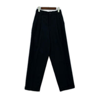 パンツ HOMME 91AW 田中オム期 ウールギャバ 2タック スラックス BLK S ブラック