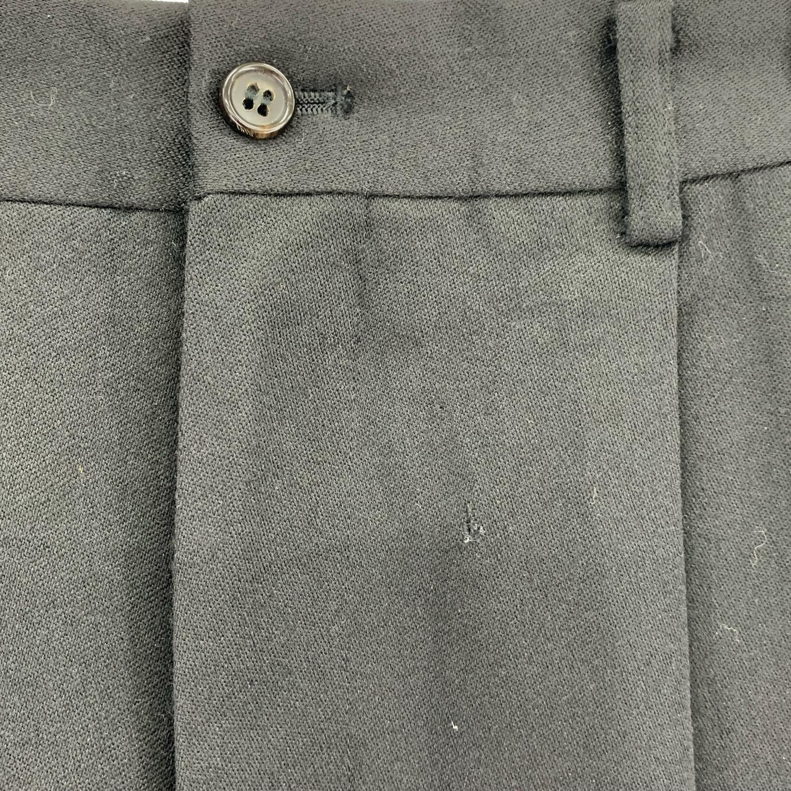 パンツ HOMME 91AW 田中オム期 ウールギャバ 2タック スラックス BLK S ブラック