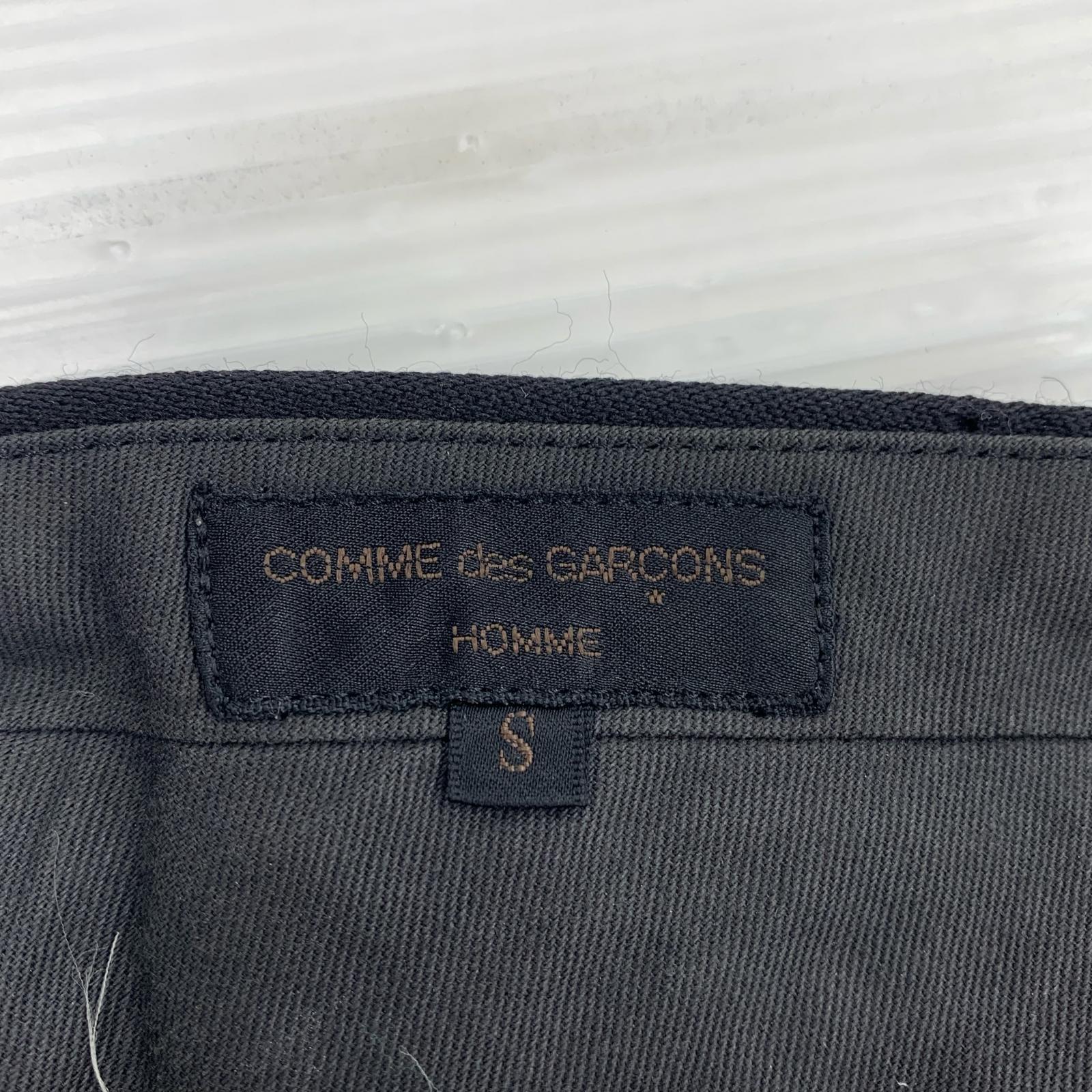 パンツ HOMME 91AW 田中オム期 ウールギャバ 2タック スラックス BLK S ブラック